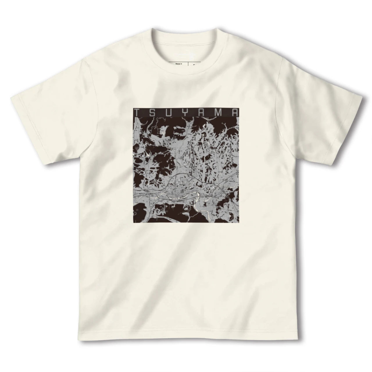 【津山(岡山県)】地図柄ヘビーウェイトTシャツ