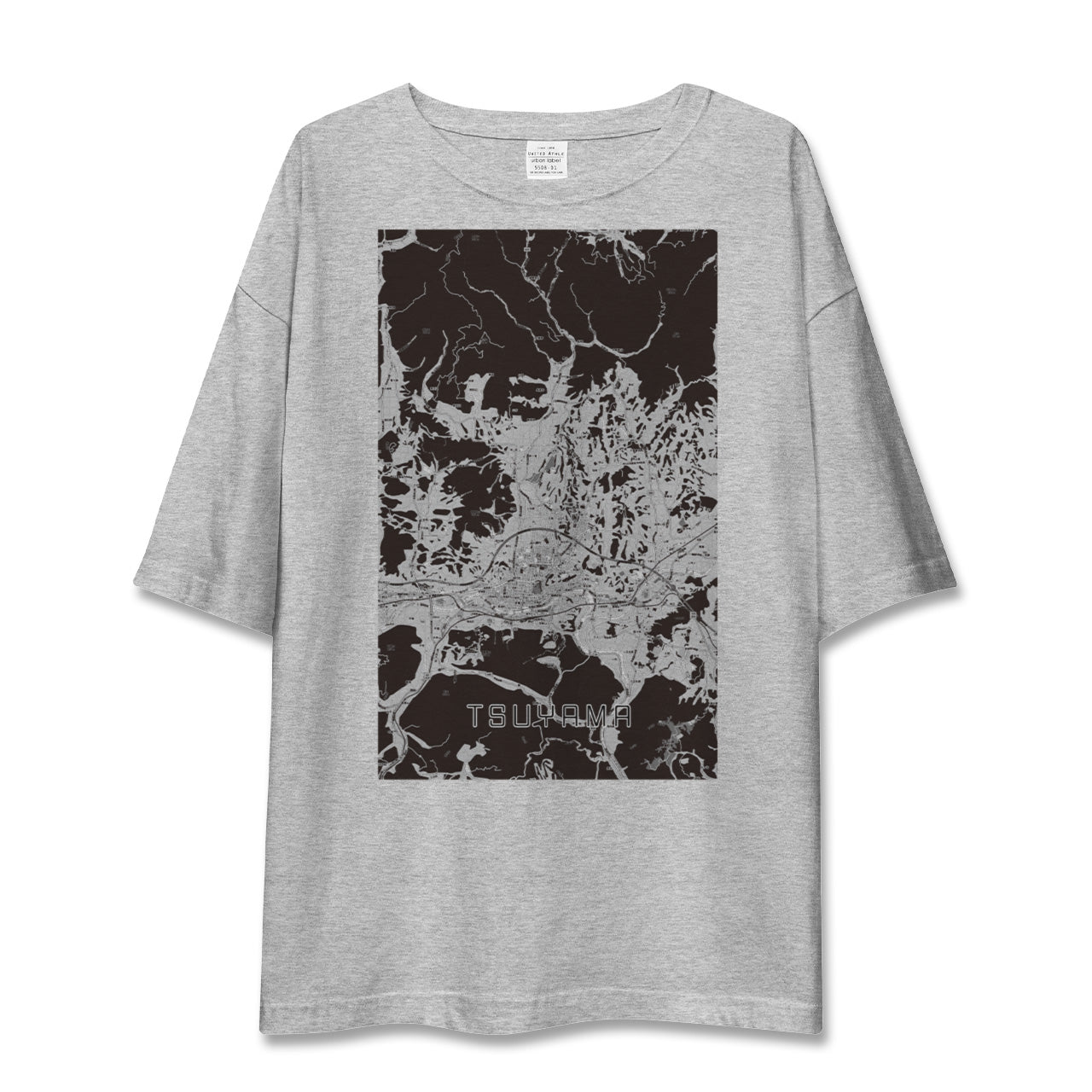 【津山(岡山県)】地図柄ビッグシルエットTシャツ