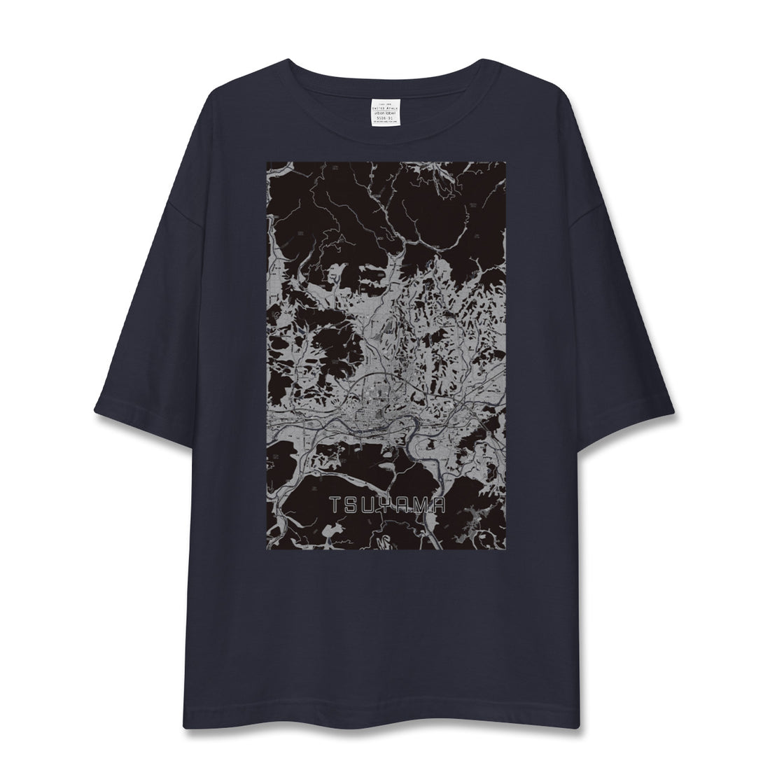 【津山(岡山県)】地図柄ビッグシルエットTシャツ
