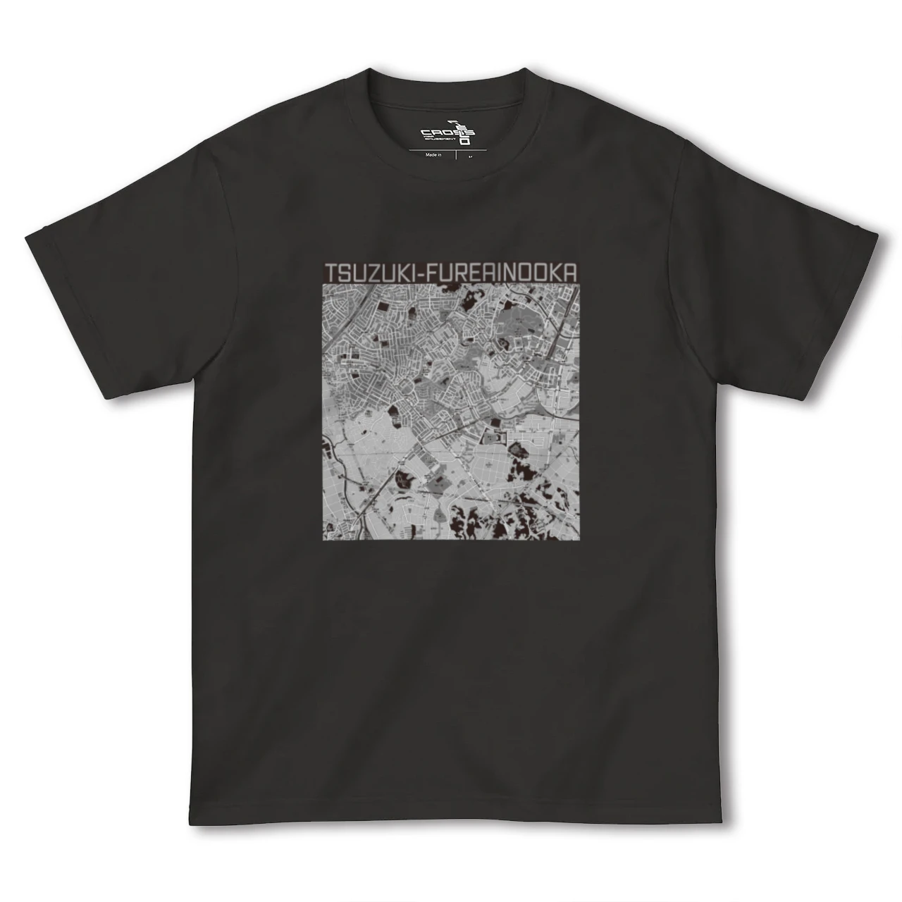 【都筑ふれあいの丘(神奈川県)】地図柄ヘビーウェイトTシャツ
