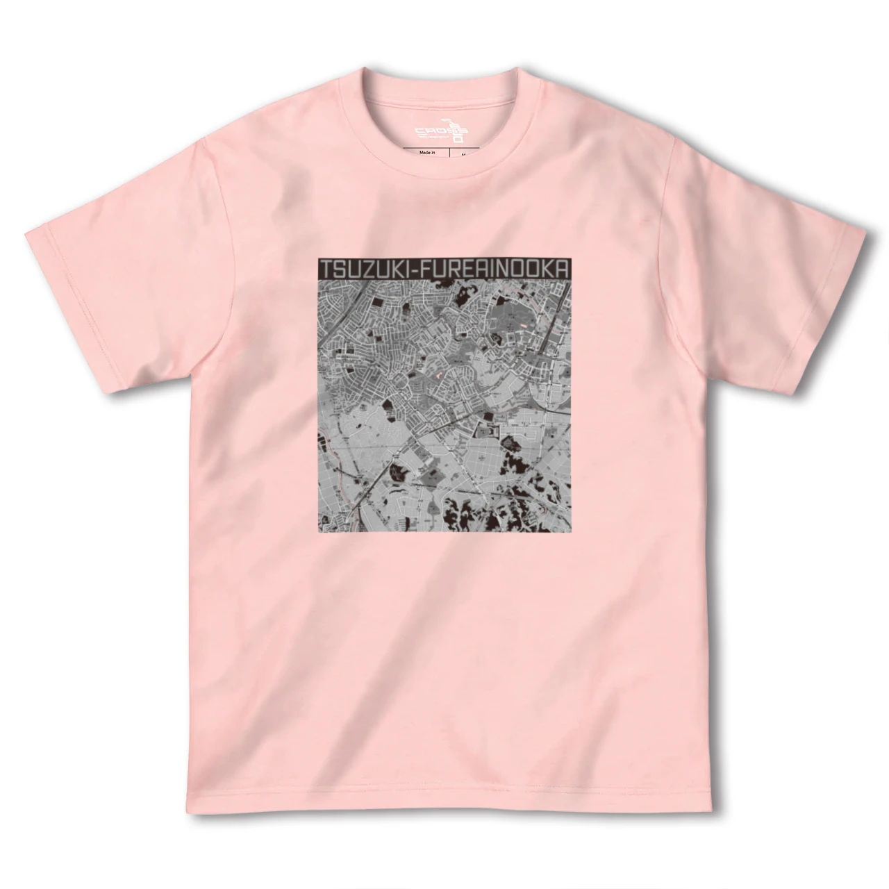【都筑ふれあいの丘(神奈川県)】地図柄ヘビーウェイトTシャツ