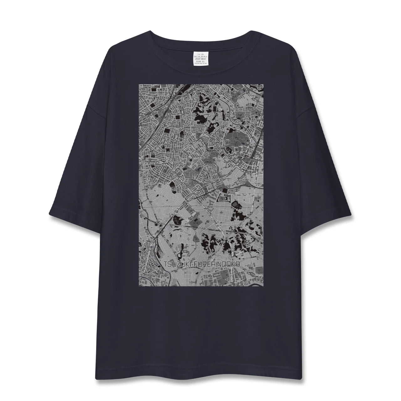 【都筑ふれあいの丘(神奈川県)】地図柄ビッグシルエットTシャツ
