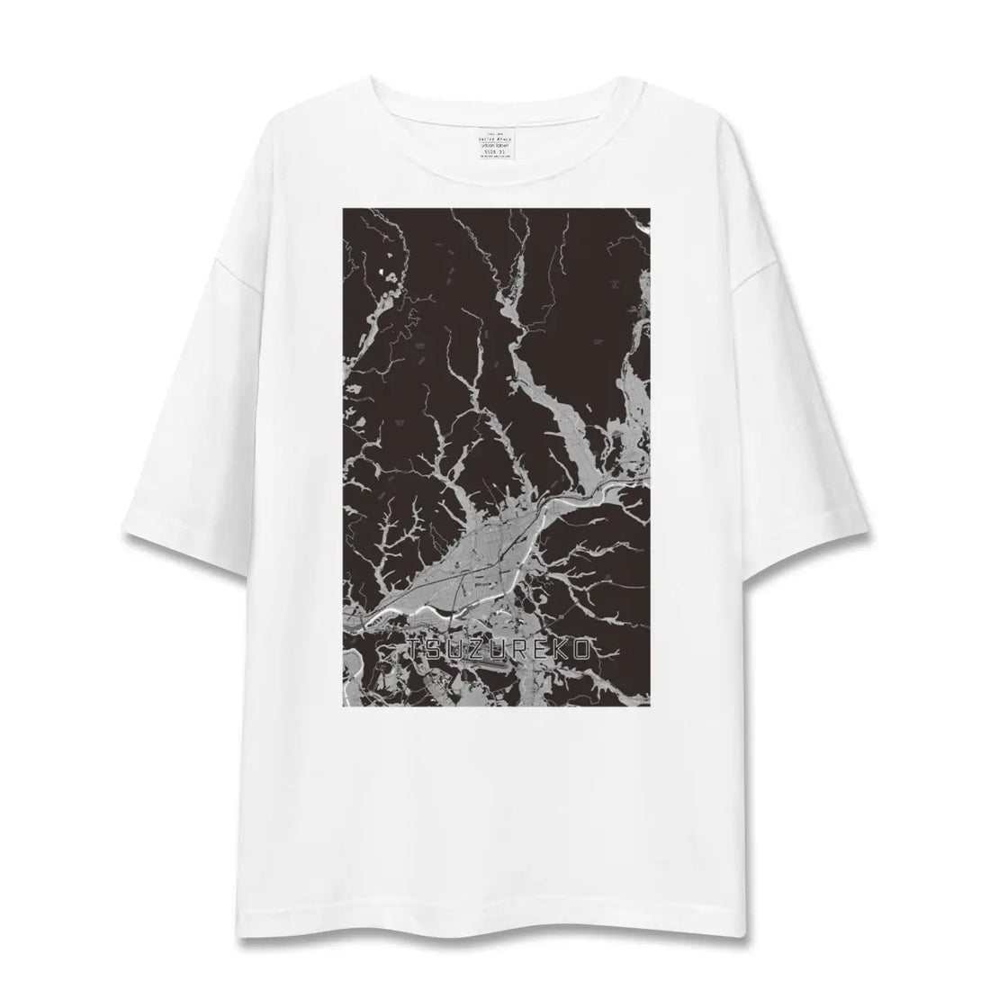 【綴子(秋田県)】地図柄ビッグシルエットTシャツ