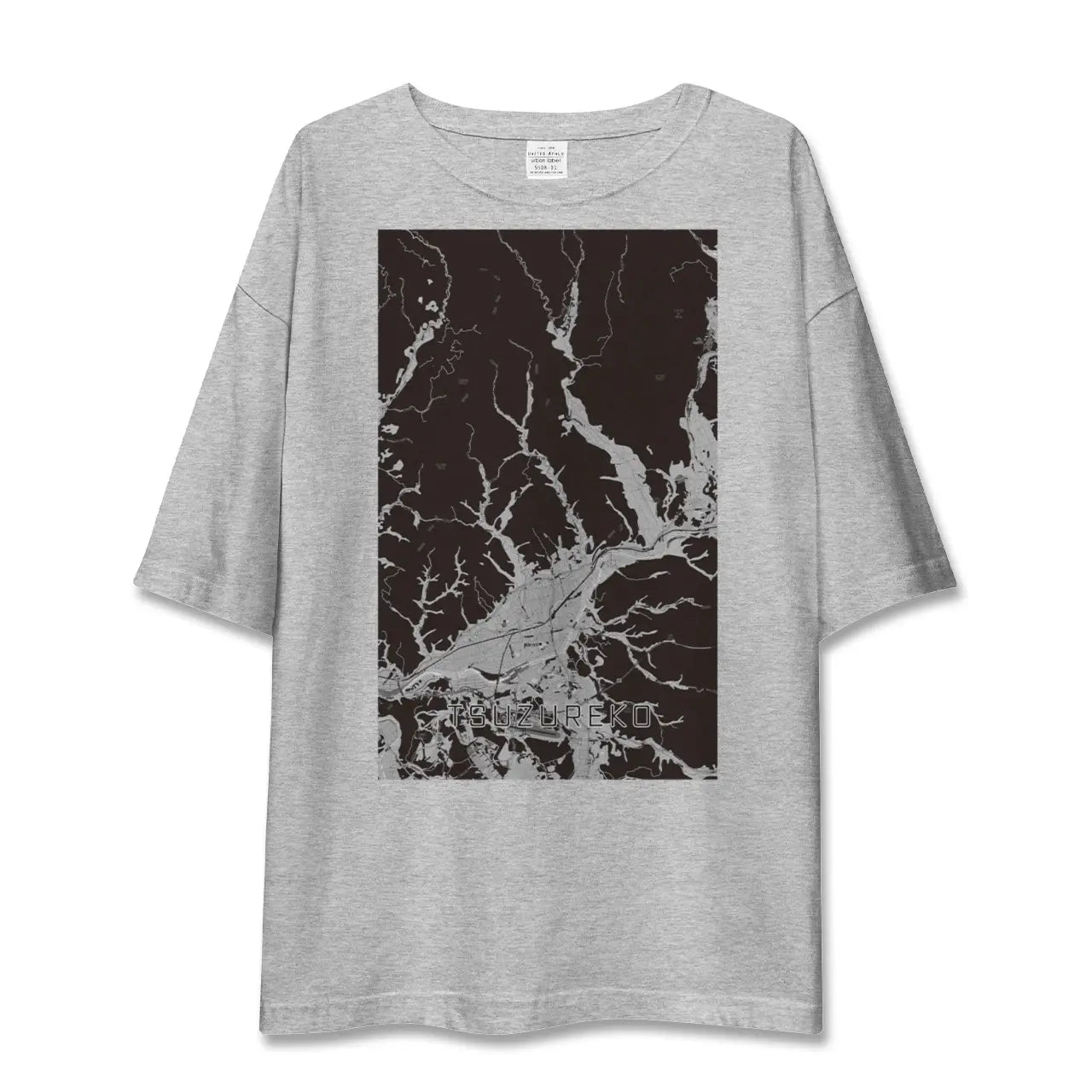 【綴子(秋田県)】地図柄ビッグシルエットTシャツ