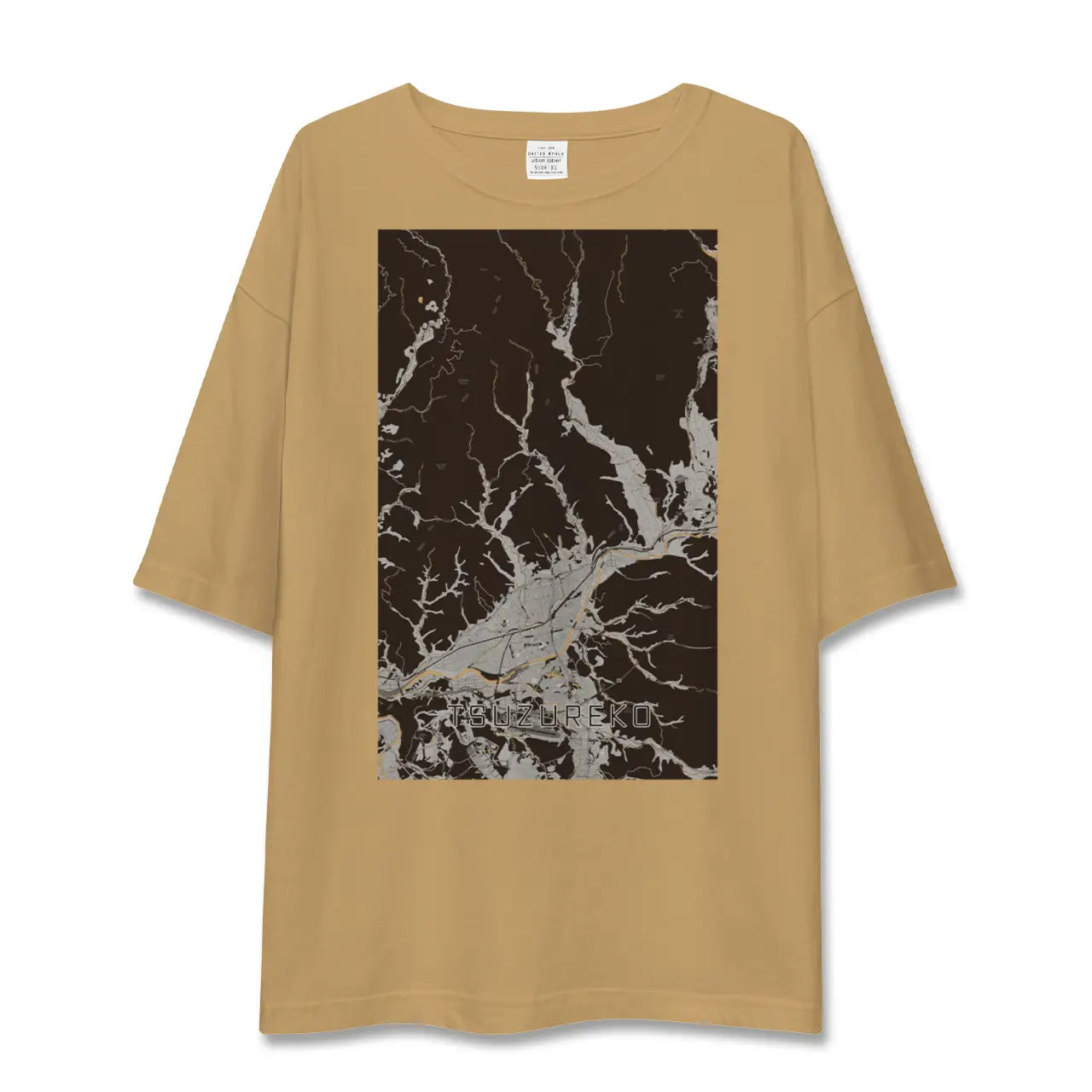 【綴子(秋田県)】地図柄ビッグシルエットTシャツ
