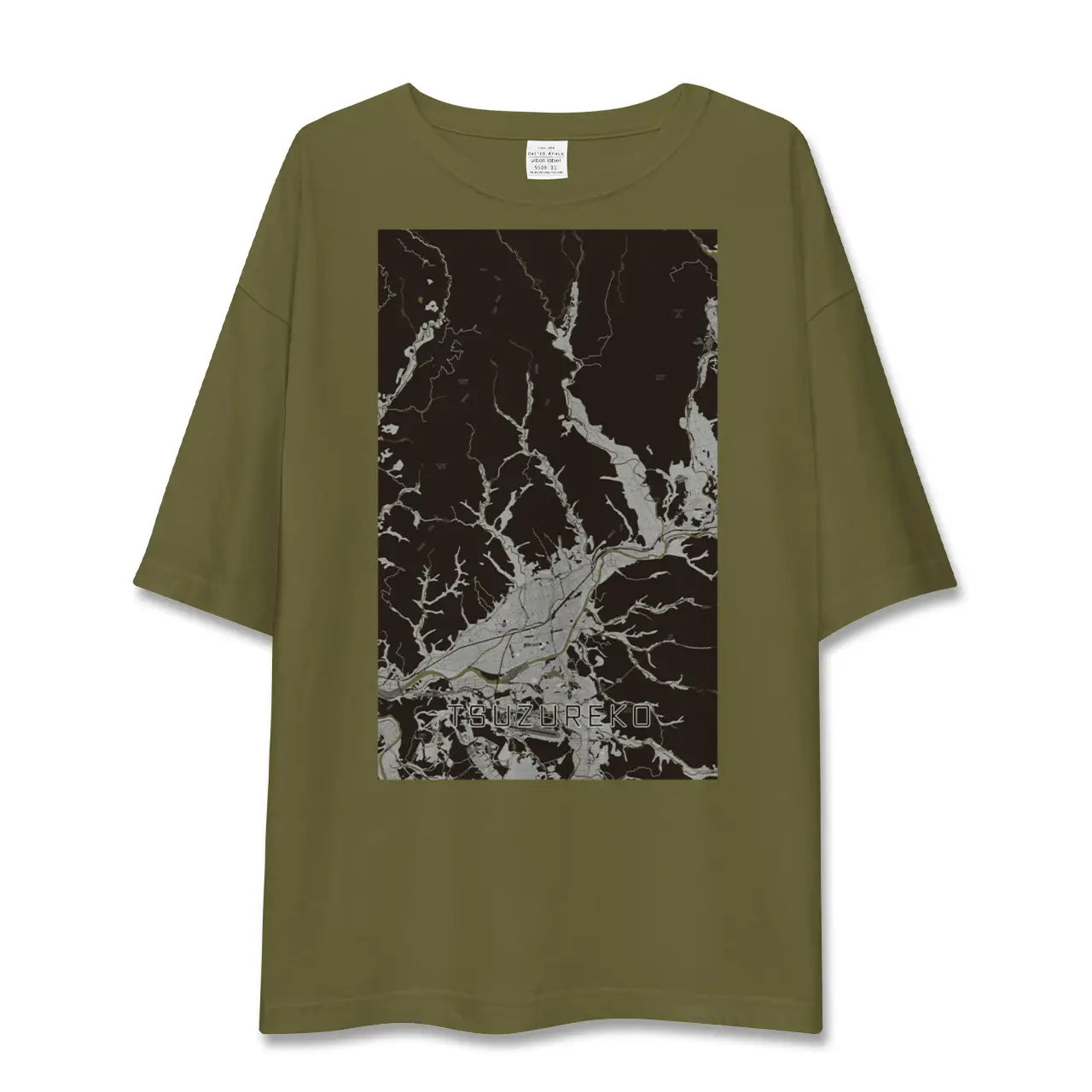 【綴子(秋田県)】地図柄ビッグシルエットTシャツ