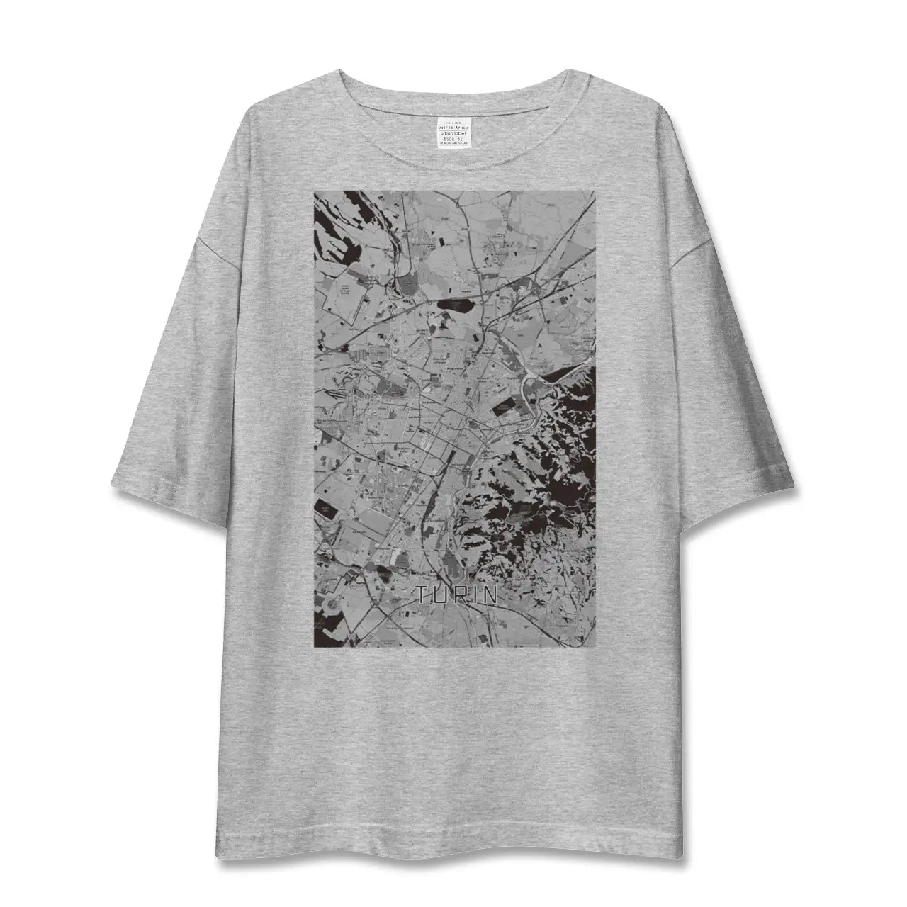 【トリノ(イタリア)】地図柄ビッグシルエットTシャツ