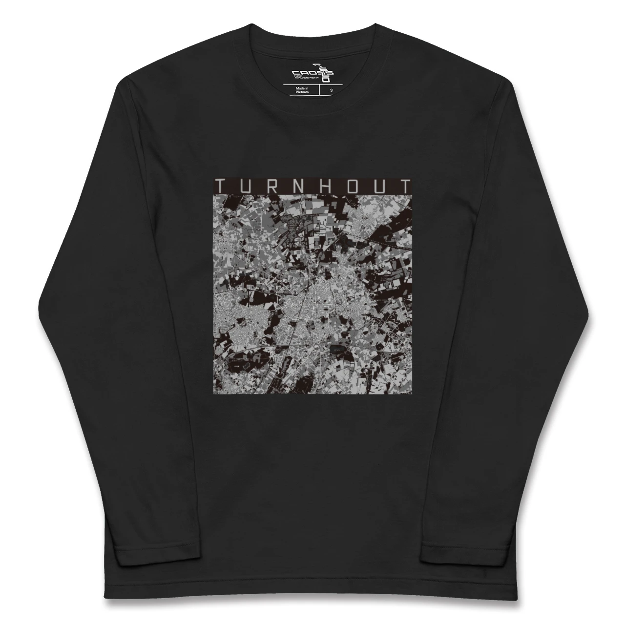 【トゥルンハウト(ベルギー)】地図柄ロングスリーブTシャツ