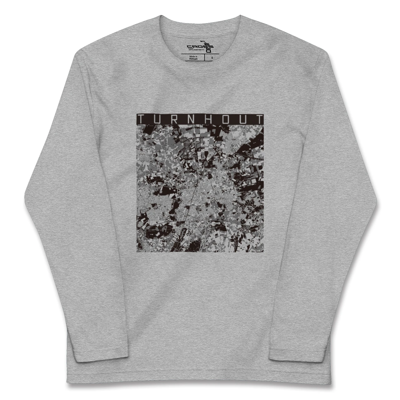 【トゥルンハウト(ベルギー)】地図柄ロングスリーブTシャツ
