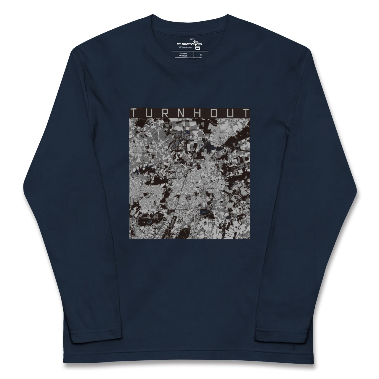 【トゥルンハウト(ベルギー)】地図柄ロングスリーブTシャツ