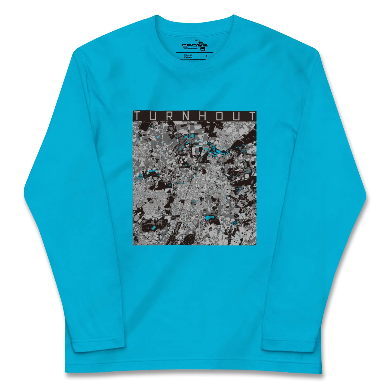 【トゥルンハウト(ベルギー)】地図柄ロングスリーブTシャツ