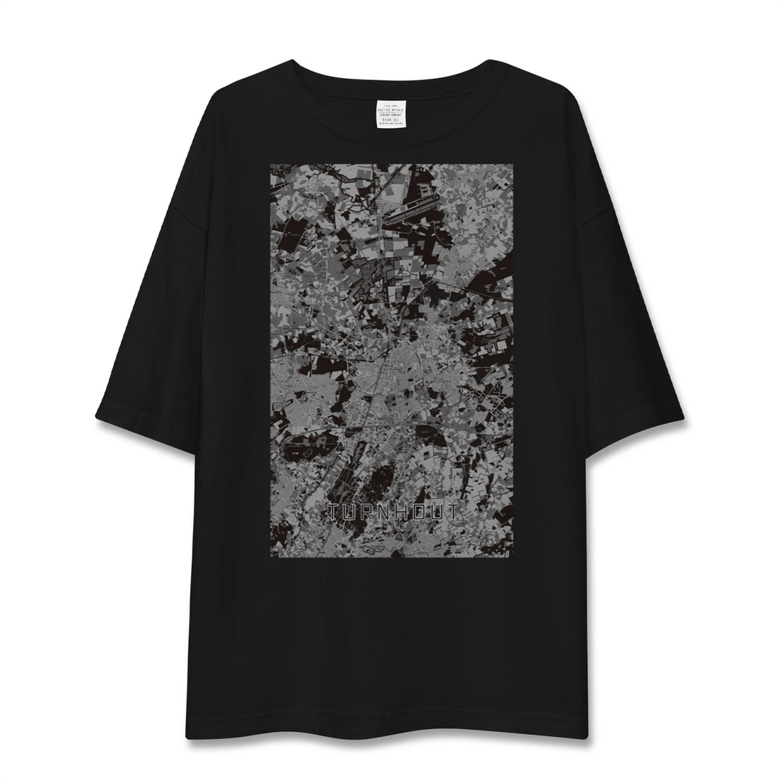 【トゥルンハウト(ベルギー)】地図柄ビッグシルエットTシャツ