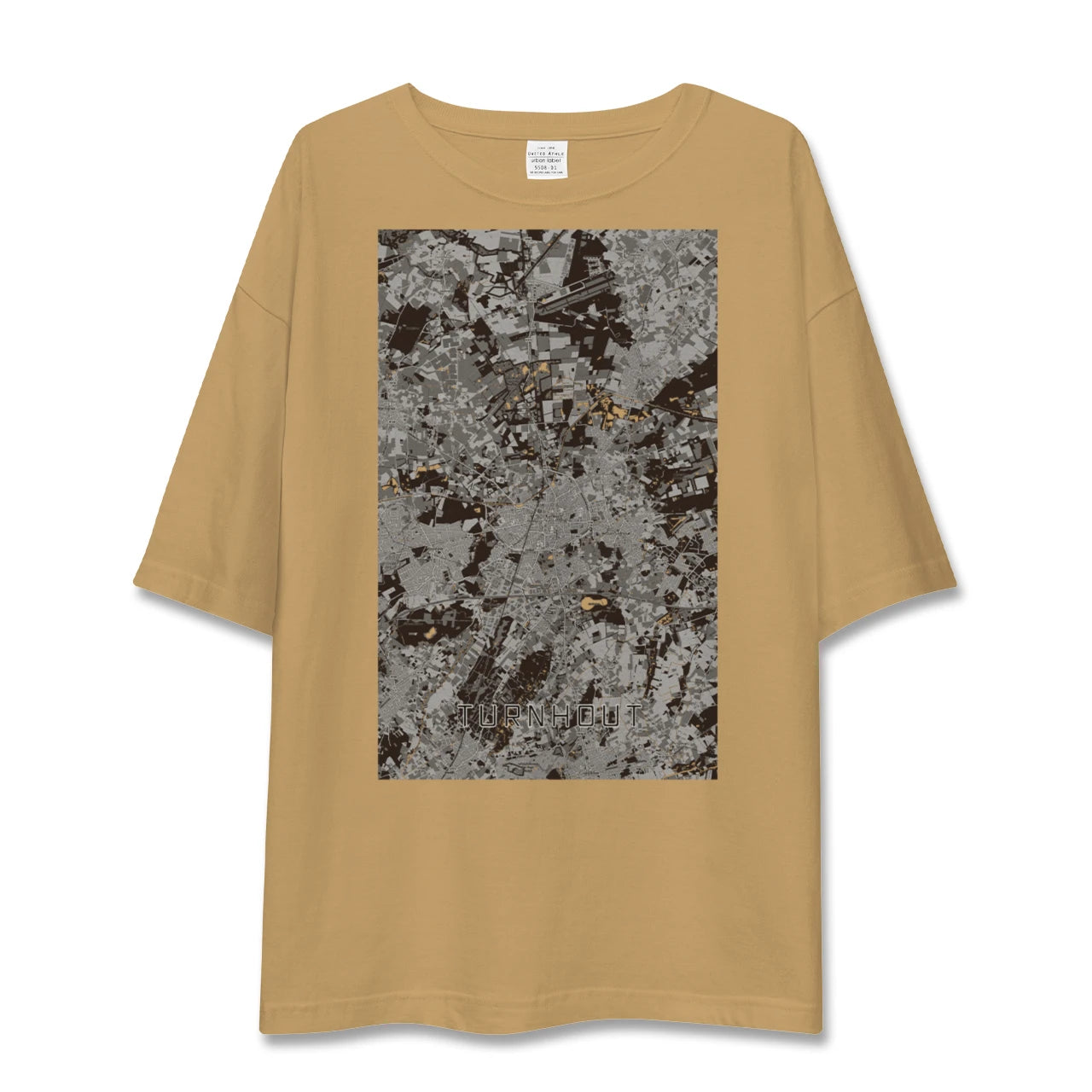 【トゥルンハウト(ベルギー)】地図柄ビッグシルエットTシャツ