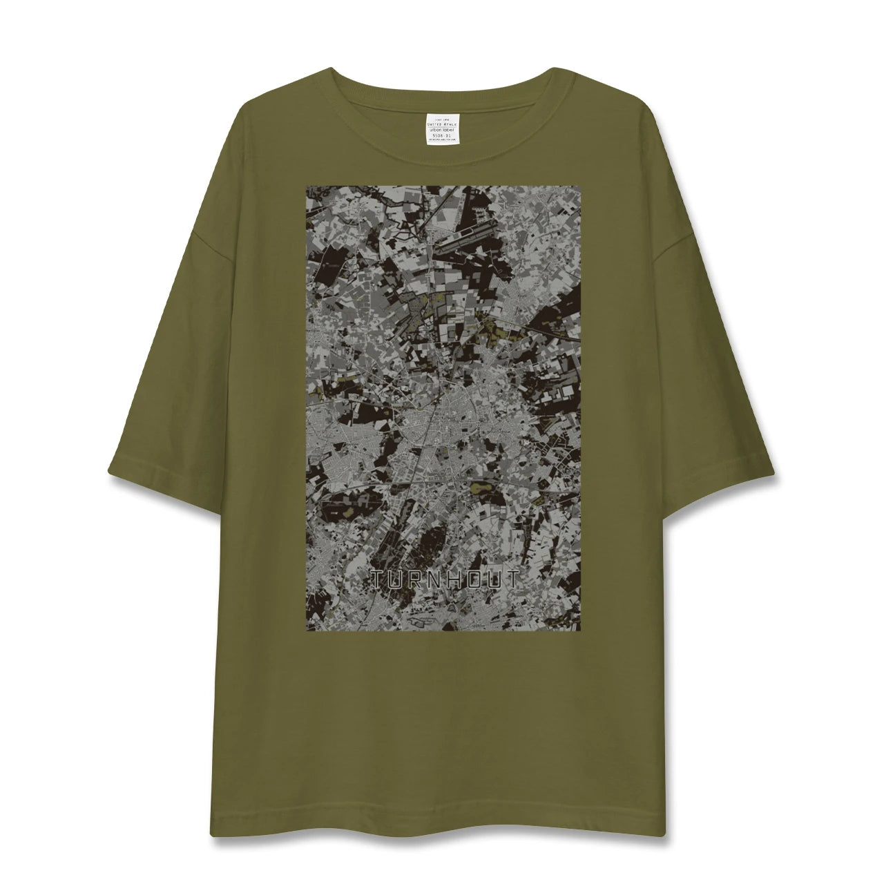 【トゥルンハウト(ベルギー)】地図柄ビッグシルエットTシャツ
