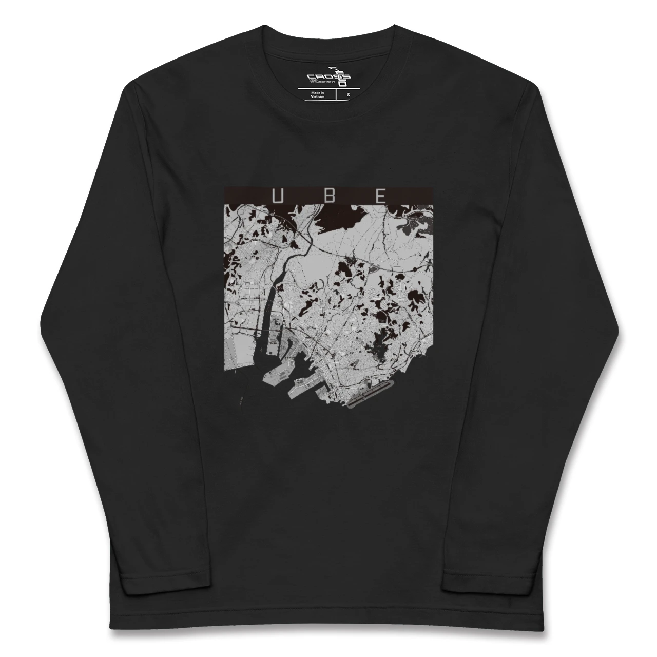 【宇部(山口県)】地図柄ロングスリーブTシャツ
