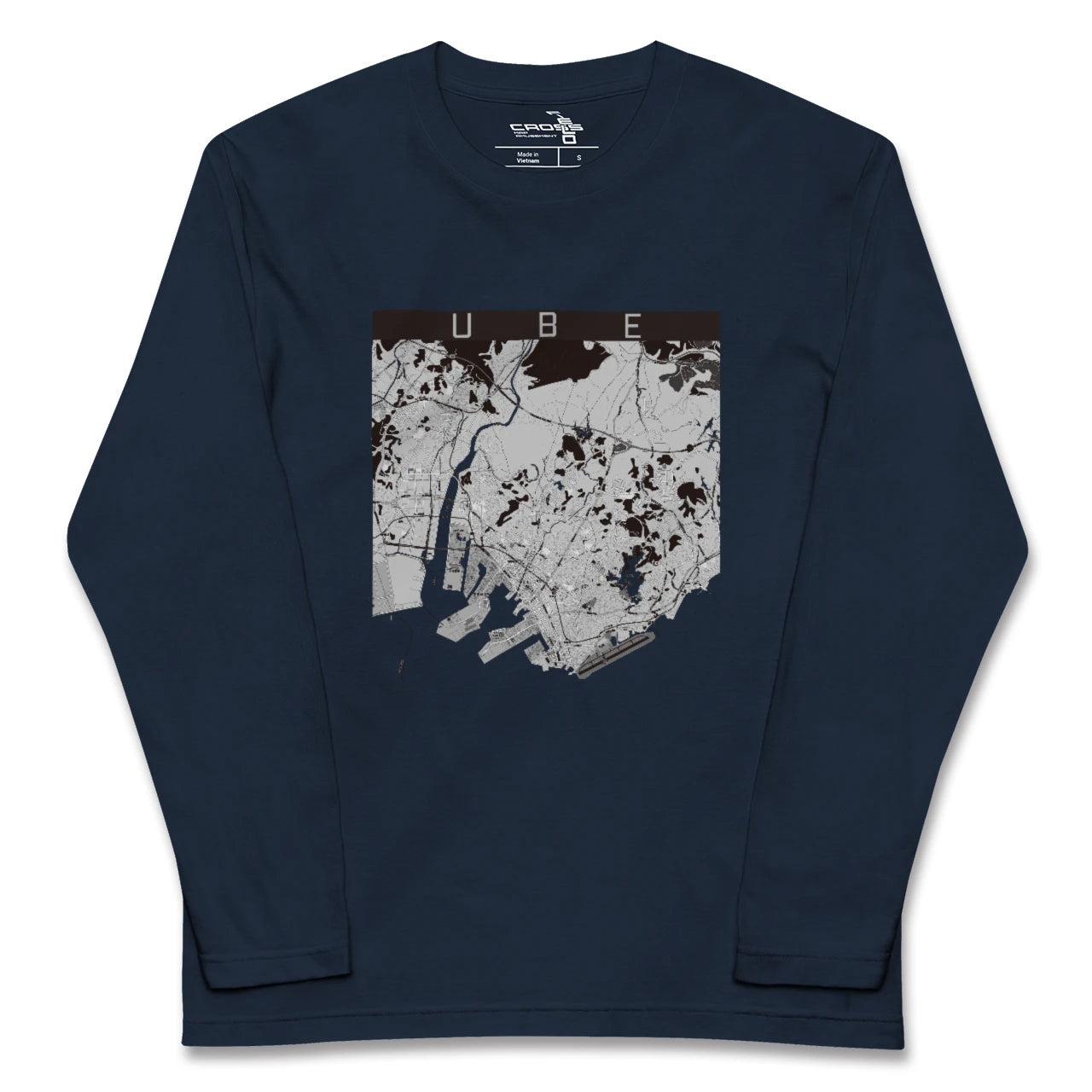 【宇部(山口県)】地図柄ロングスリーブTシャツ