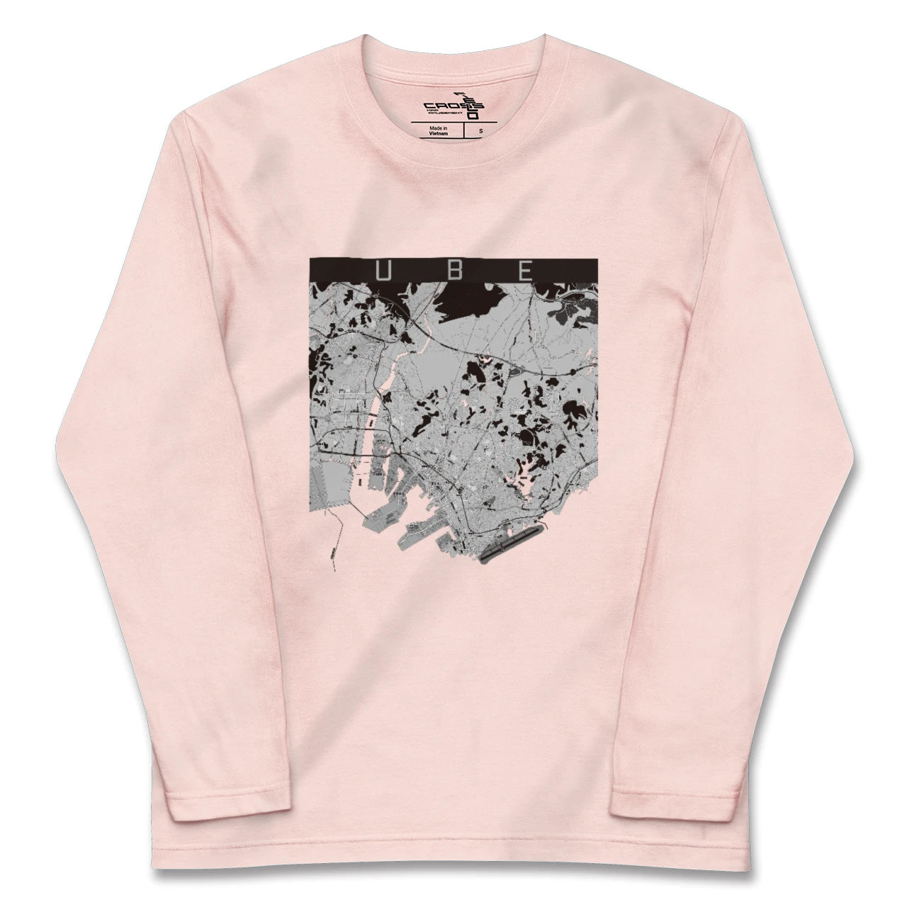 【宇部(山口県)】地図柄ロングスリーブTシャツ