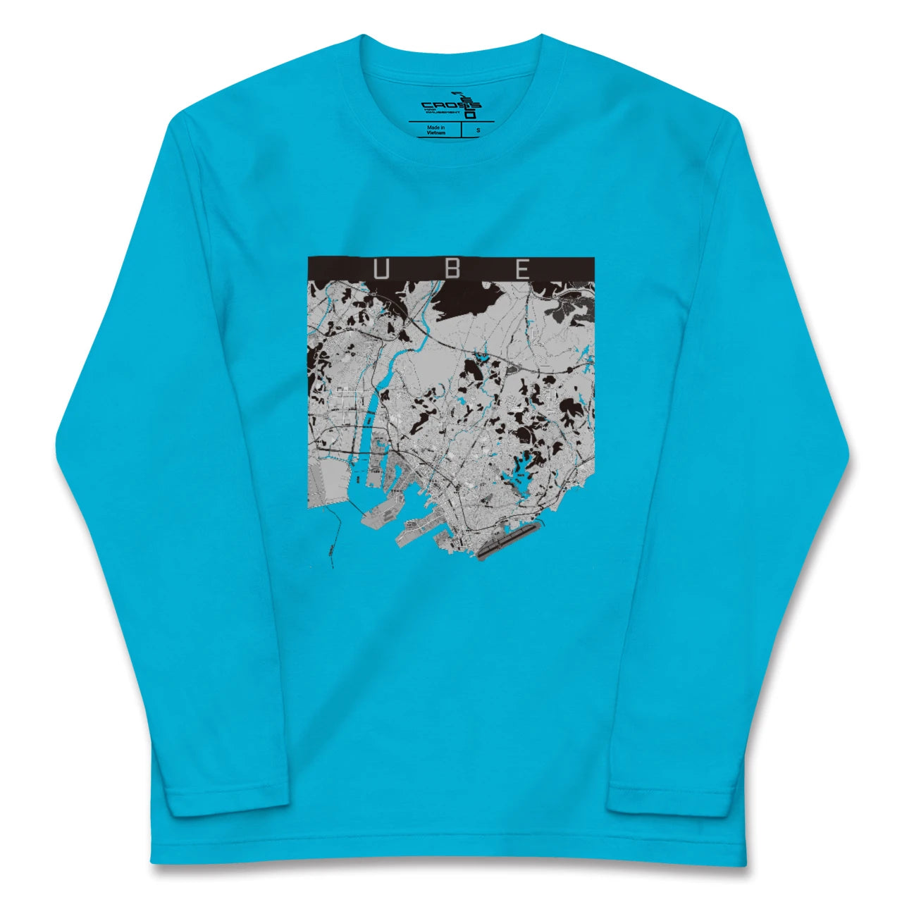 【宇部(山口県)】地図柄ロングスリーブTシャツ