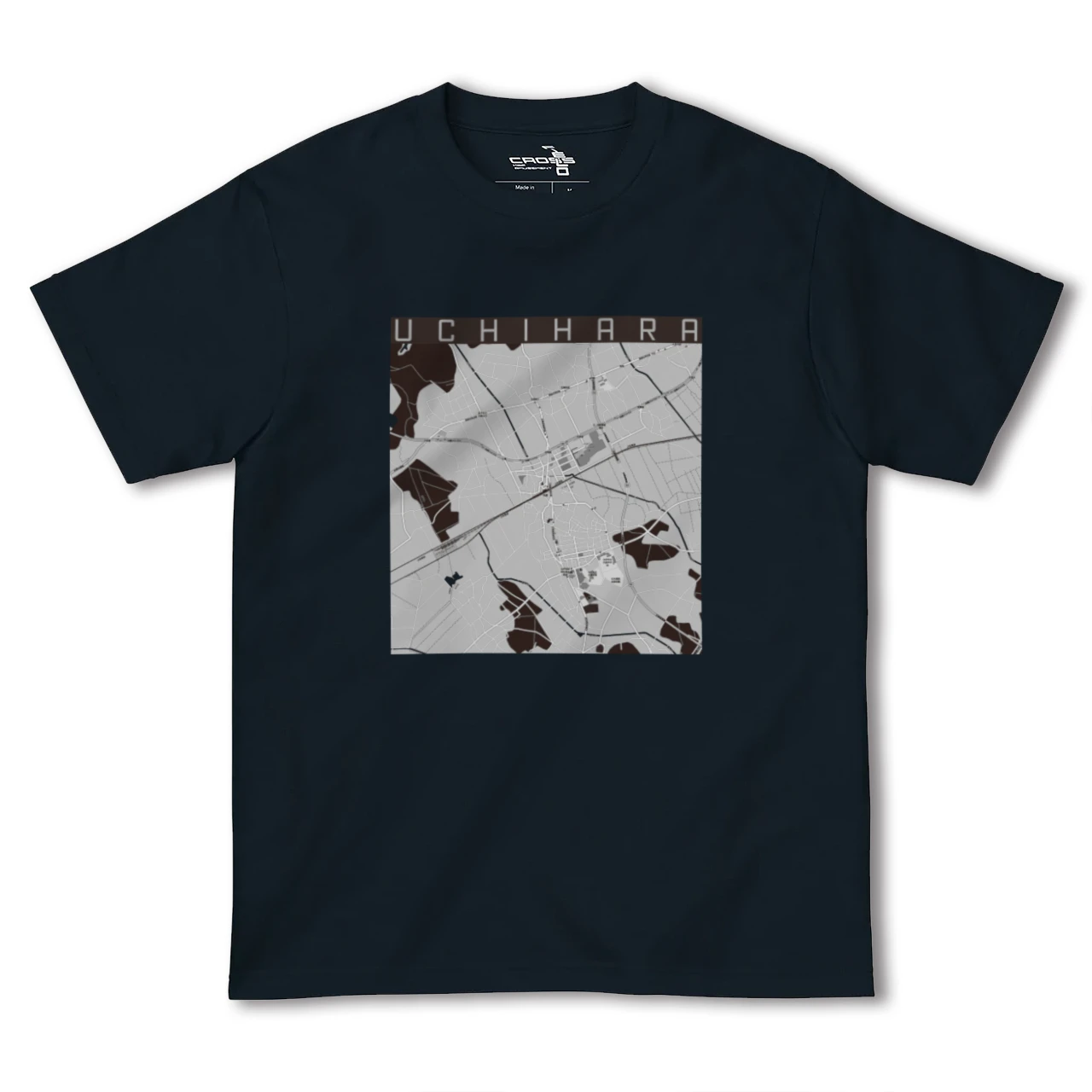 【内原(茨城県)】地図柄ヘビーウェイトTシャツ