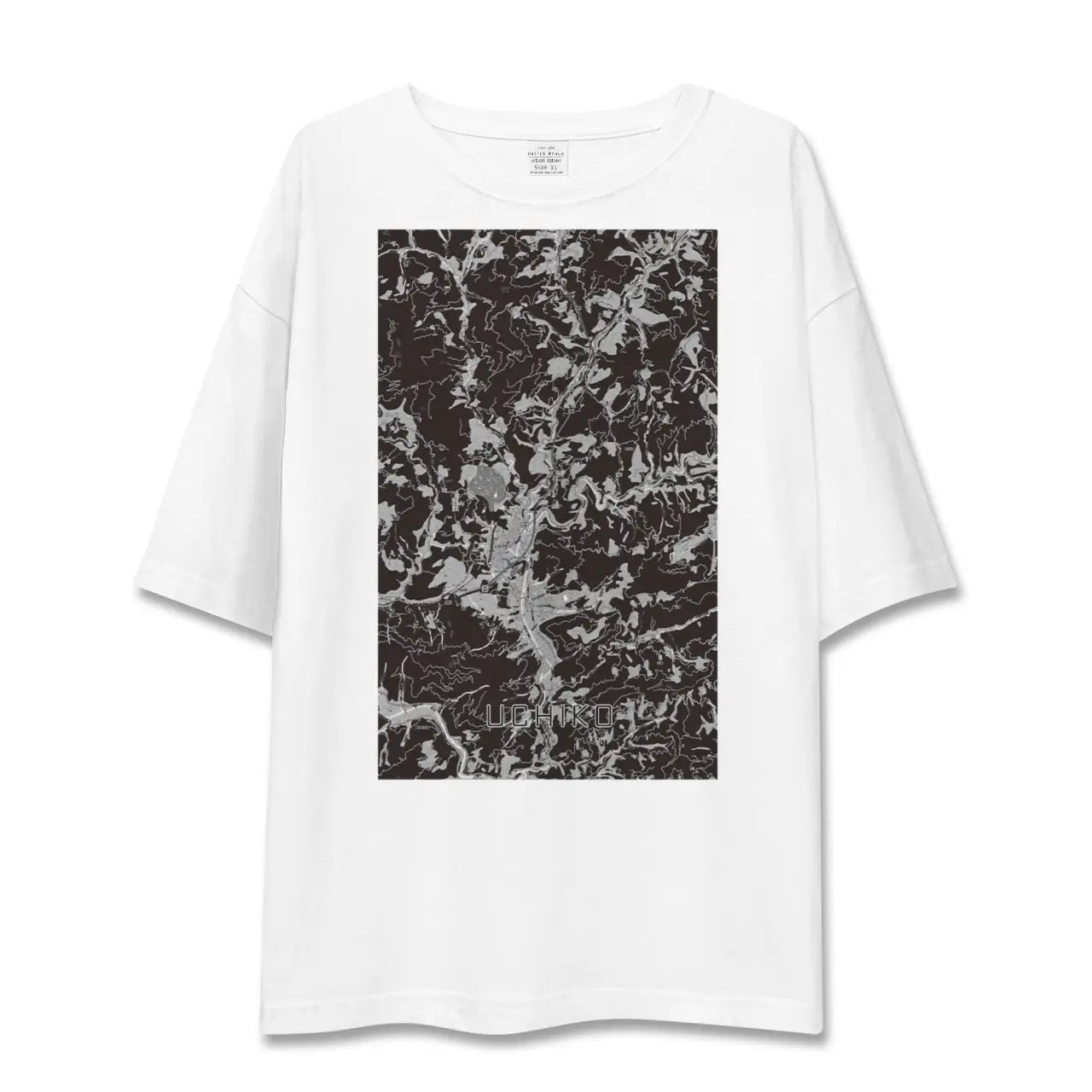 【内子(愛媛県)】地図柄ビッグシルエットTシャツ