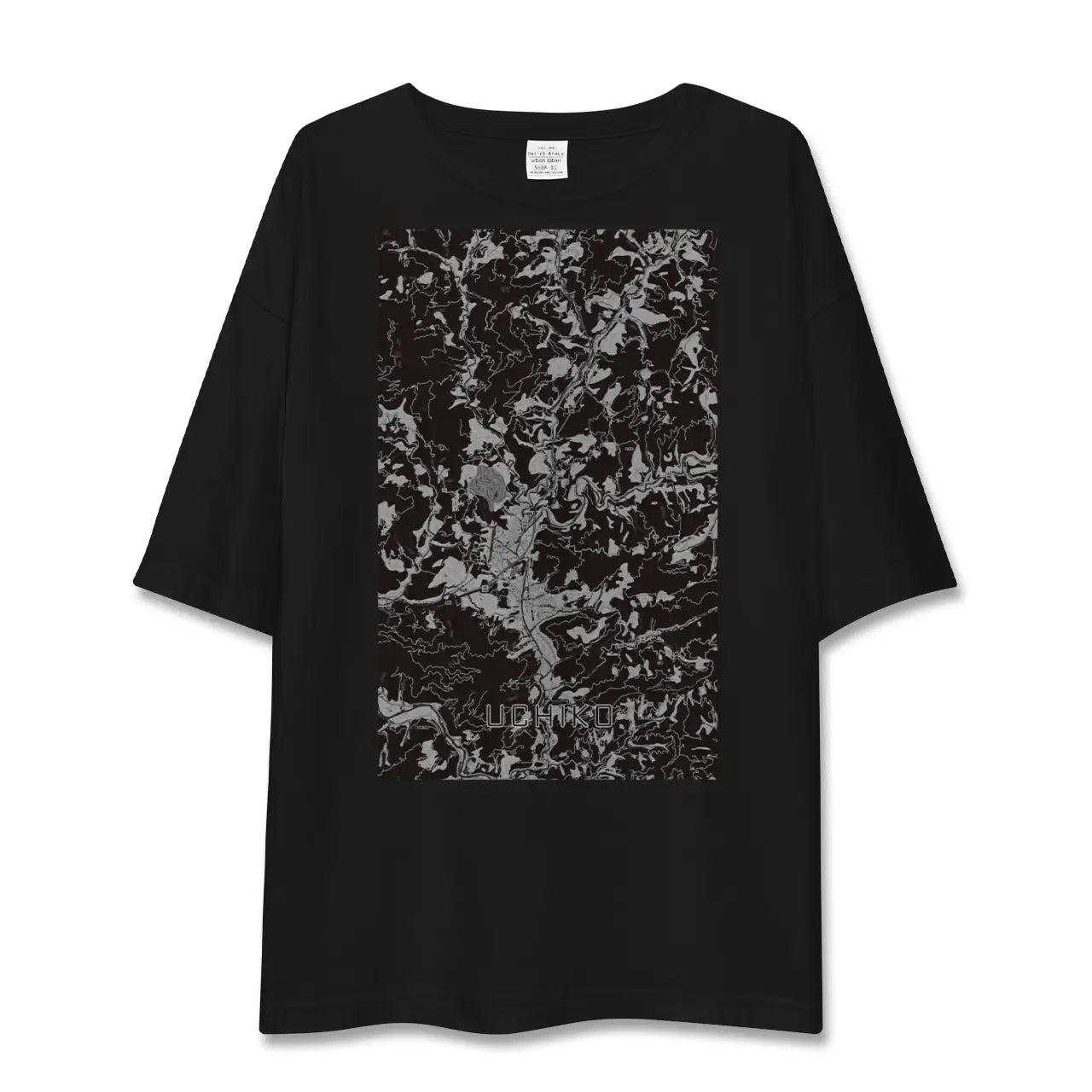 【内子(愛媛県)】地図柄ビッグシルエットTシャツ