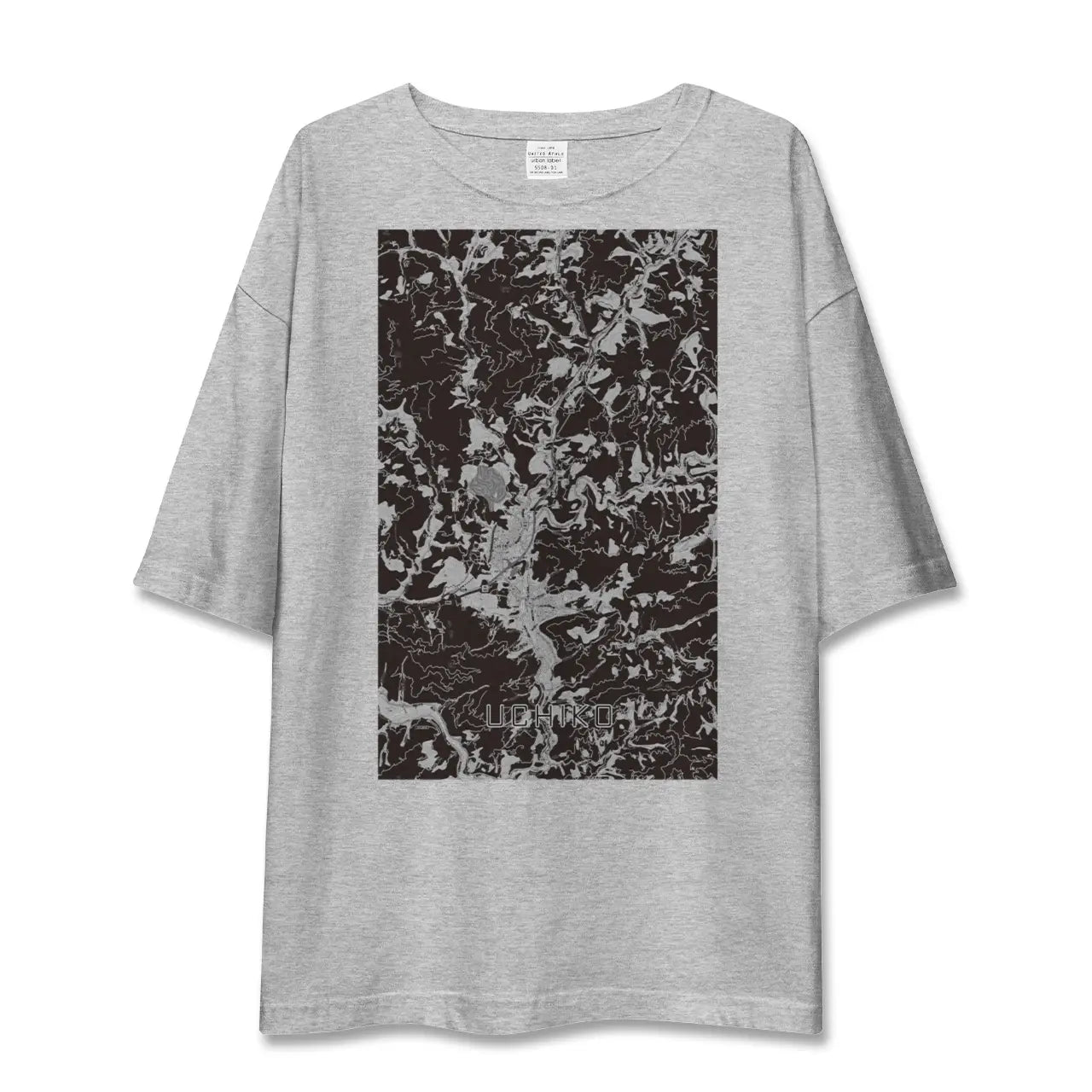 【内子(愛媛県)】地図柄ビッグシルエットTシャツ