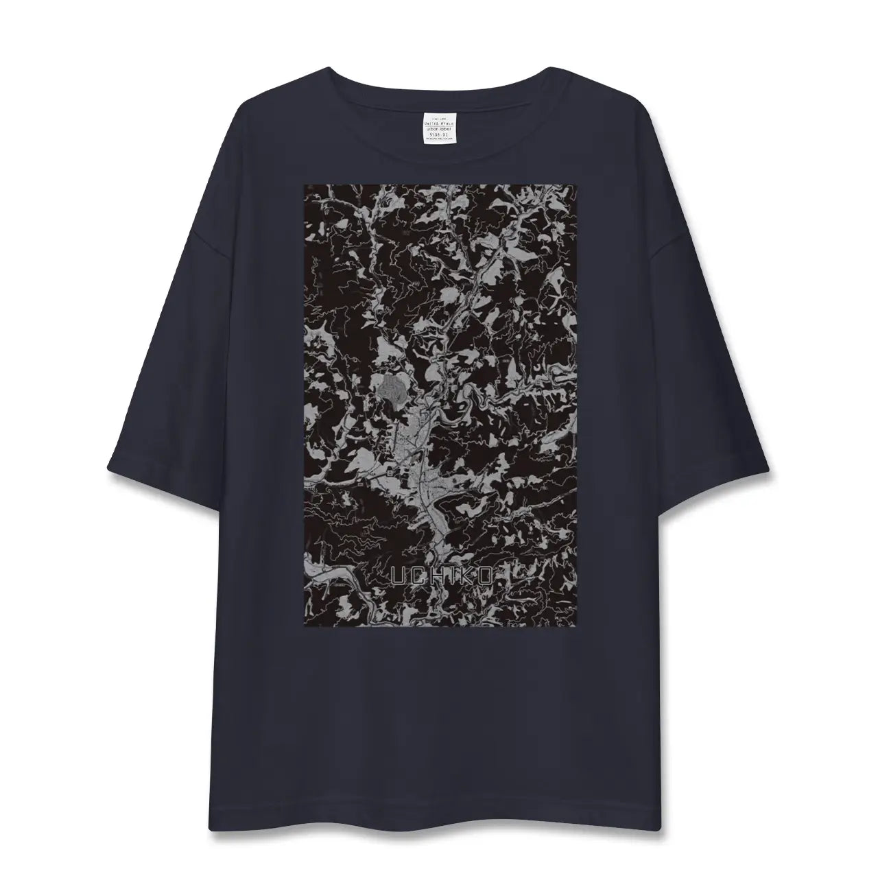 【内子(愛媛県)】地図柄ビッグシルエットTシャツ