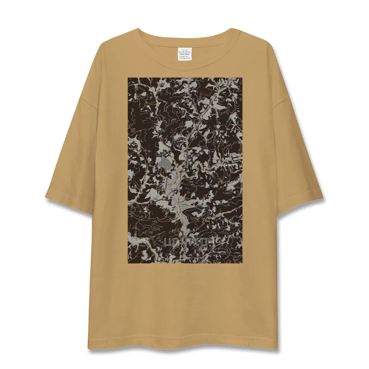 【内子(愛媛県)】地図柄ビッグシルエットTシャツ
