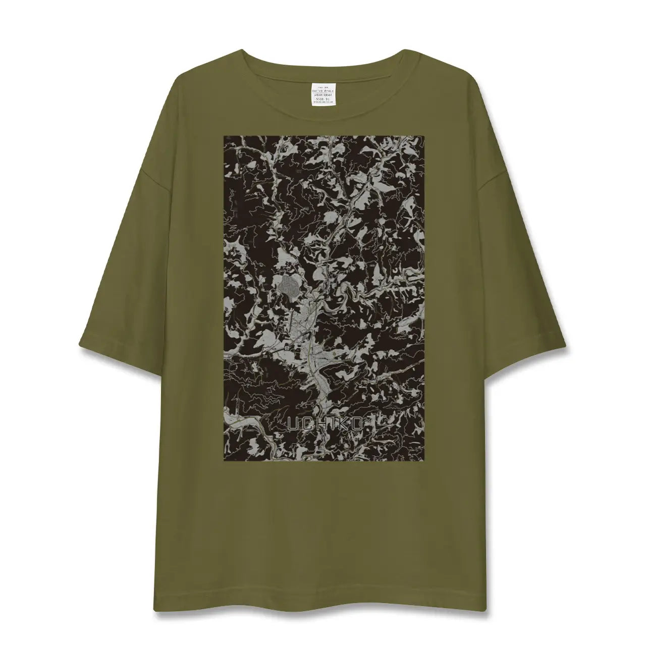 【内子(愛媛県)】地図柄ビッグシルエットTシャツ