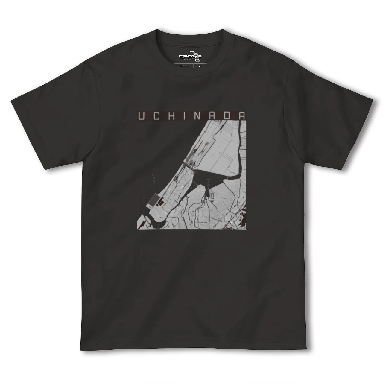 【内灘(石川県)】地図柄ヘビーウェイトTシャツ