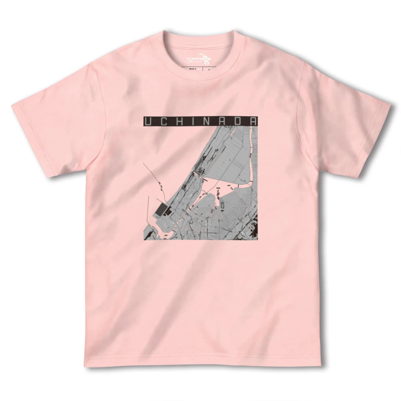 【内灘(石川県)】地図柄ヘビーウェイトTシャツ