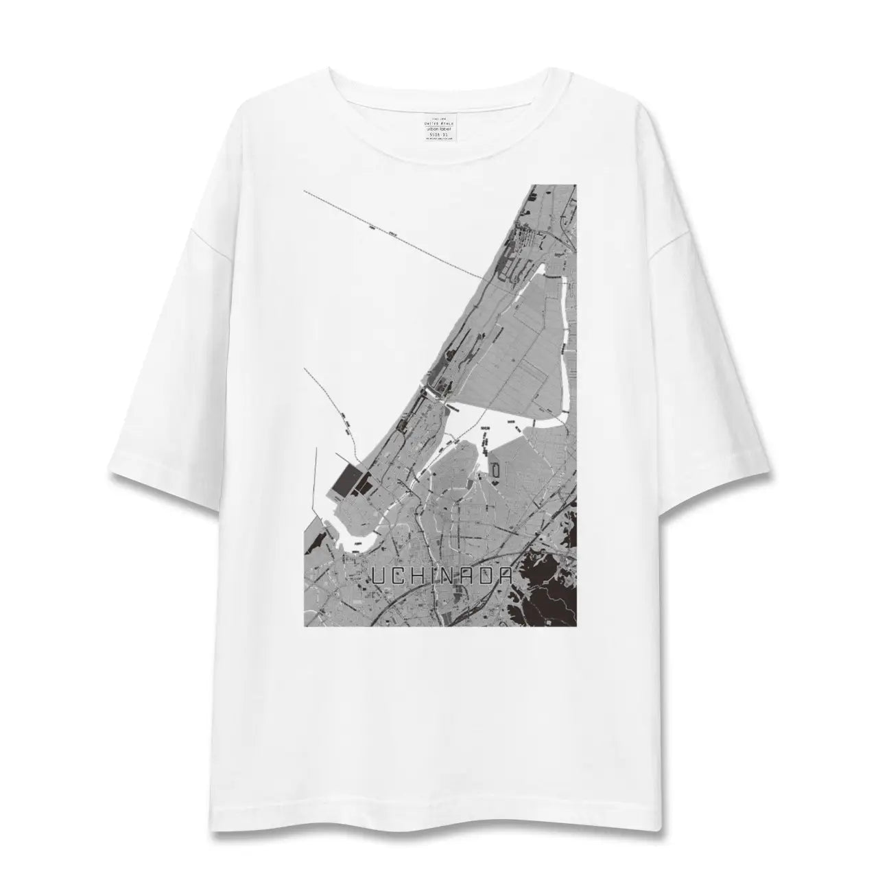 【内灘(石川県)】地図柄ビッグシルエットTシャツ