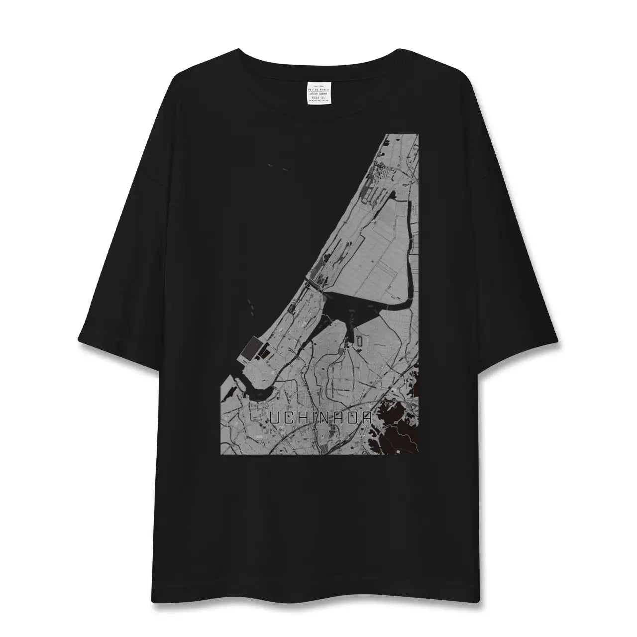 【内灘(石川県)】地図柄ビッグシルエットTシャツ