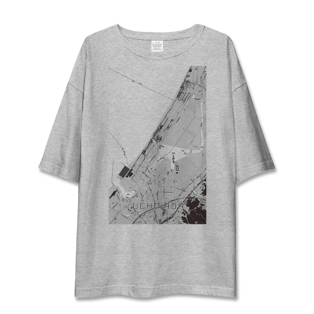 【内灘(石川県)】地図柄ビッグシルエットTシャツ