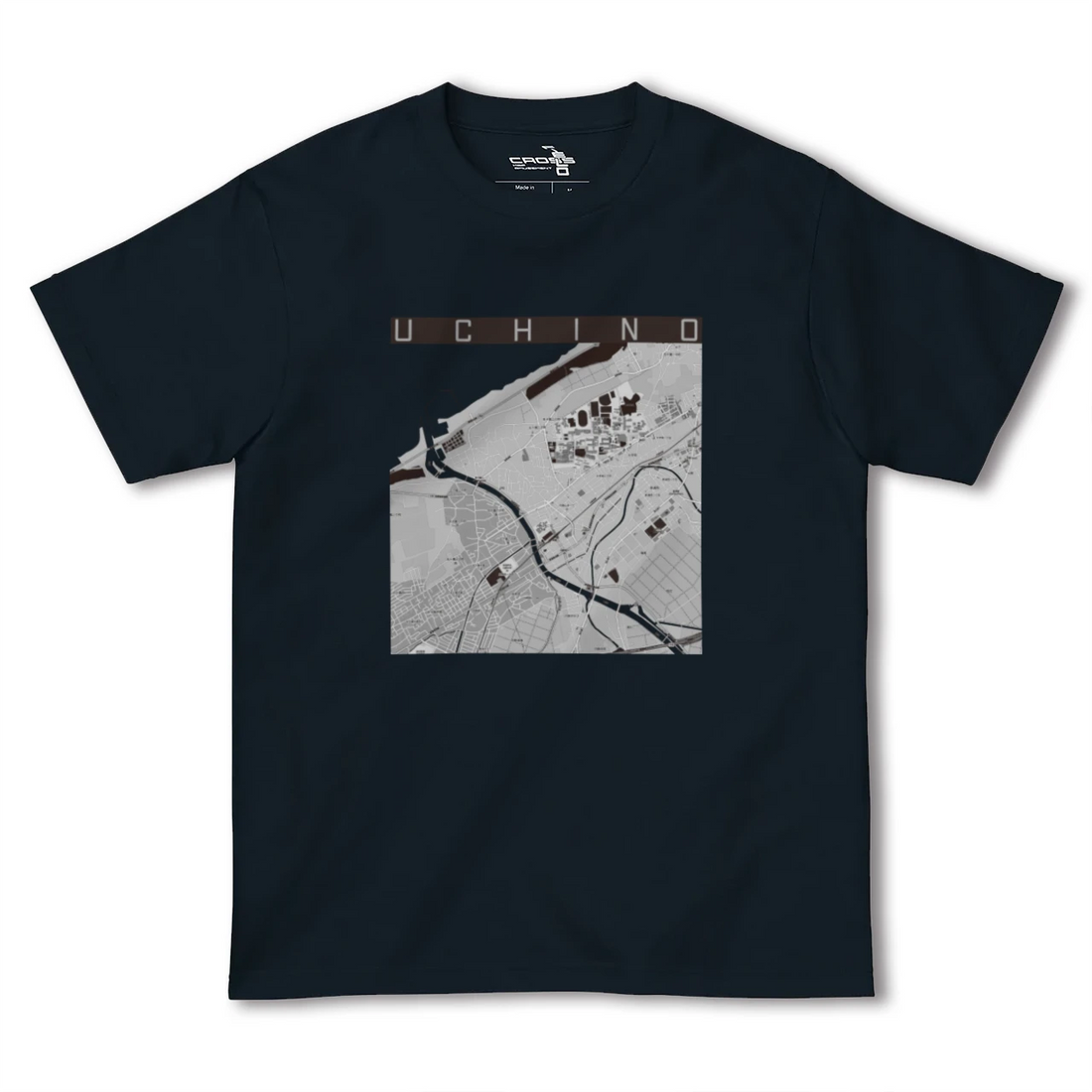 【内野(新潟県)】地図柄ヘビーウェイトTシャツ