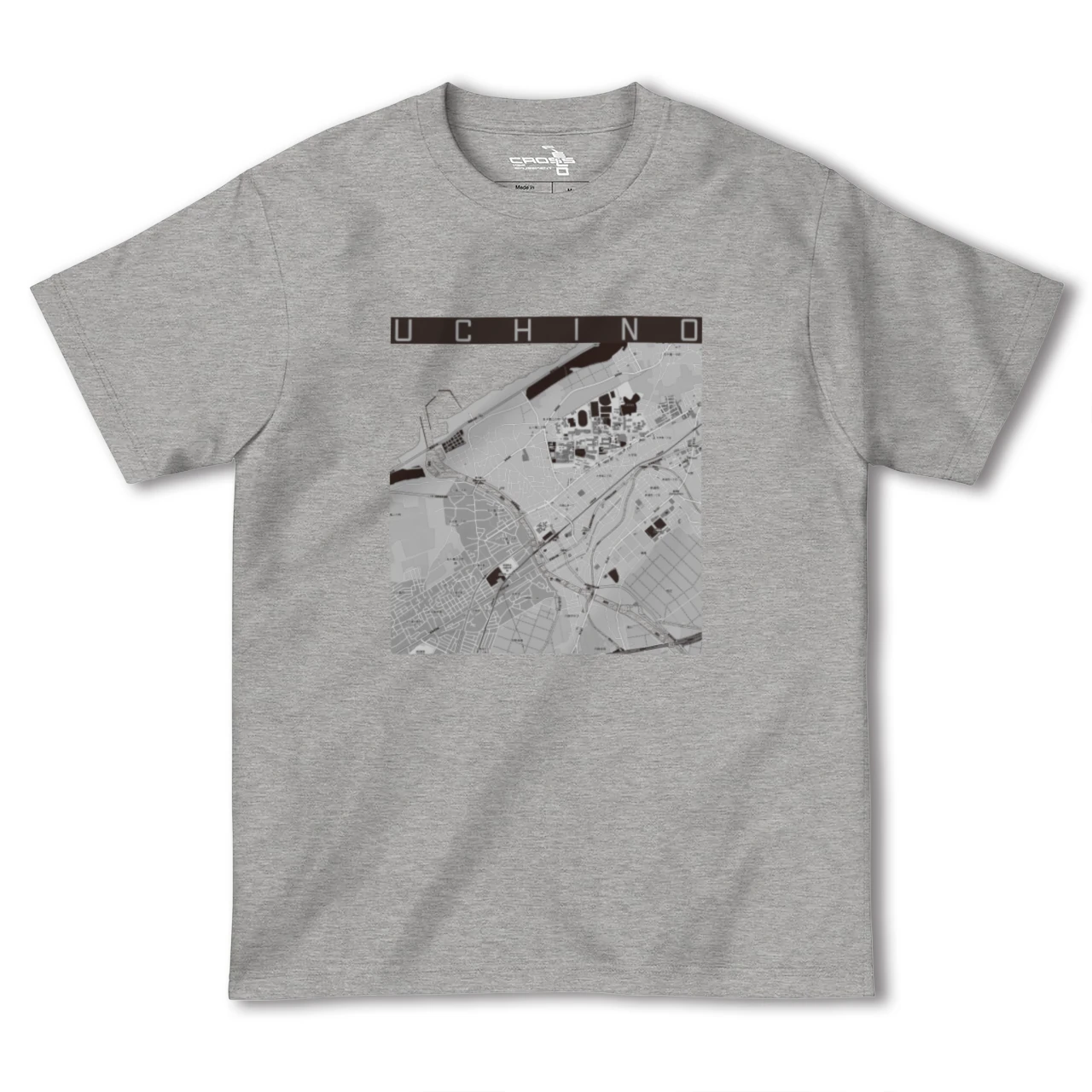 【内野(新潟県)】地図柄ヘビーウェイトTシャツ