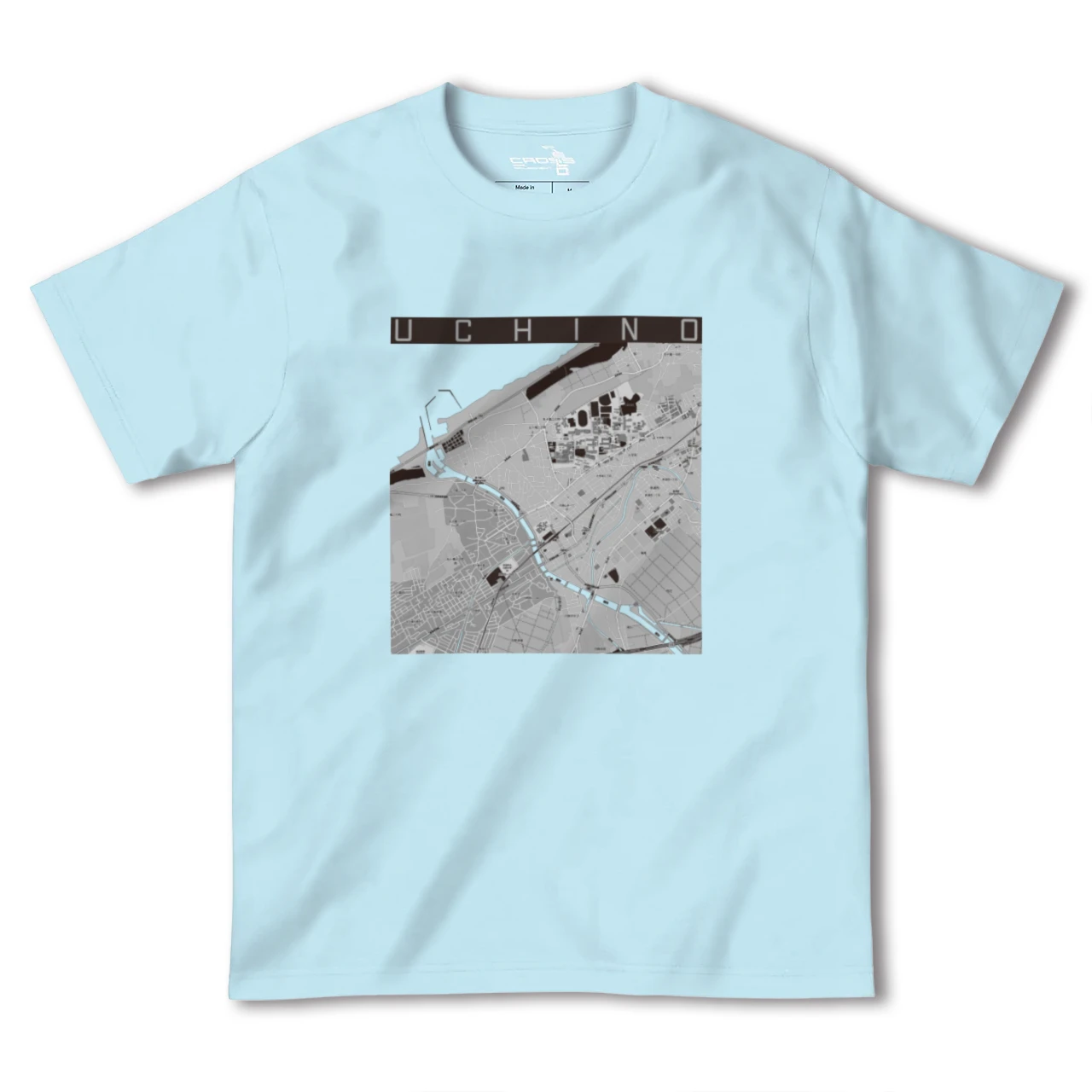 【内野(新潟県)】地図柄ヘビーウェイトTシャツ