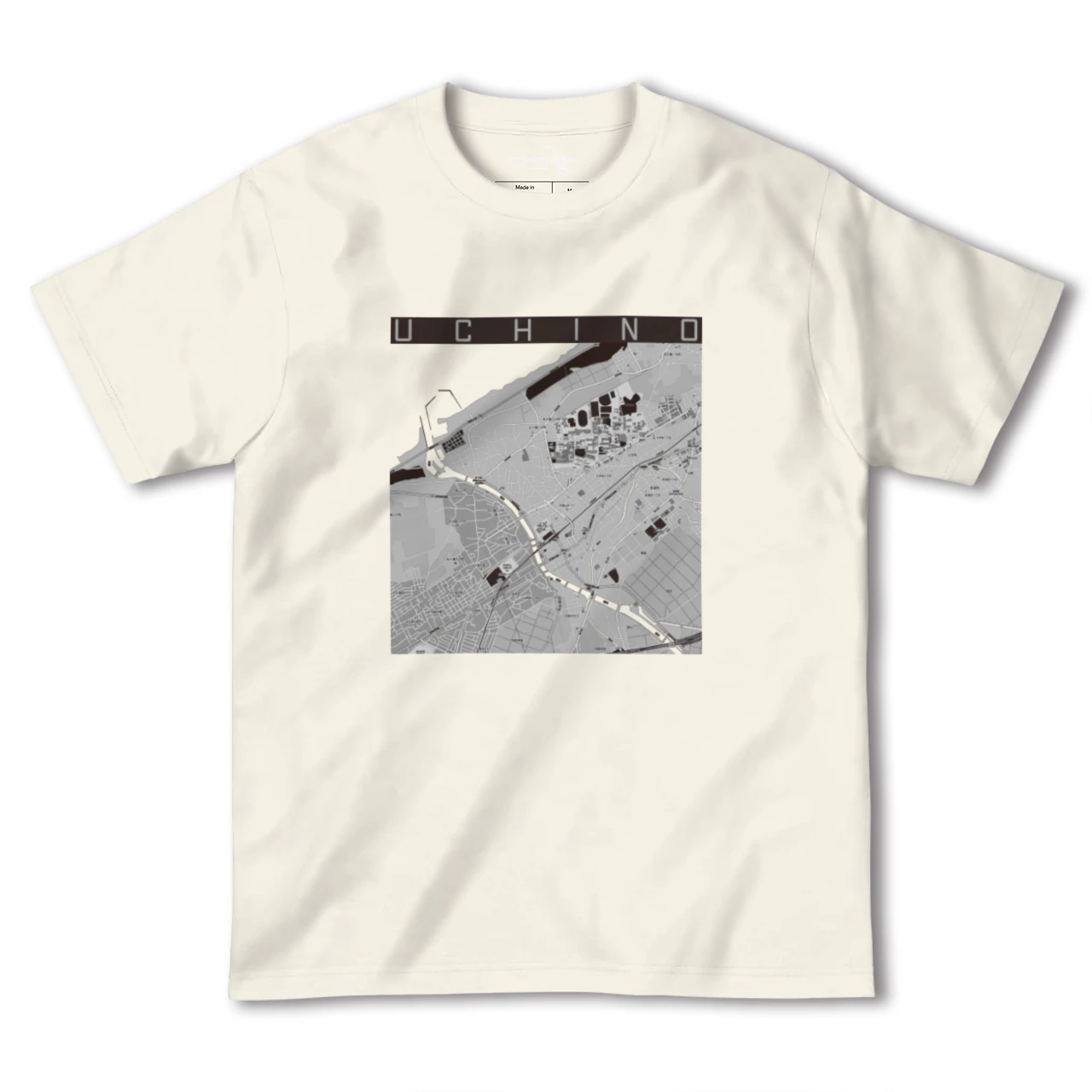 【内野(新潟県)】地図柄ヘビーウェイトTシャツ