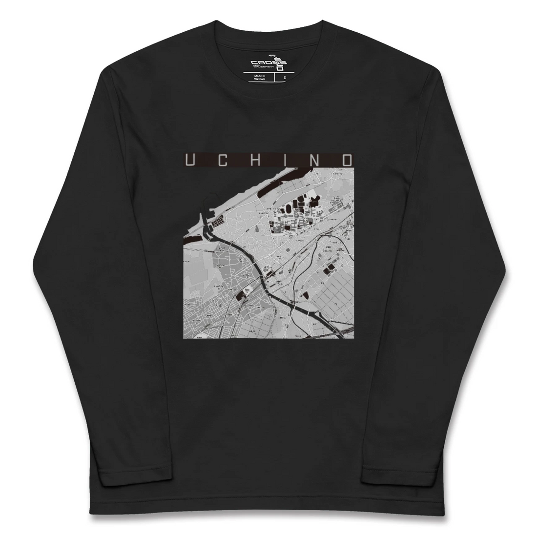 【内野(新潟県)】地図柄ロングスリーブTシャツ