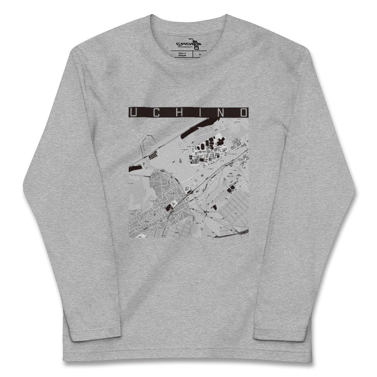 【内野(新潟県)】地図柄ロングスリーブTシャツ