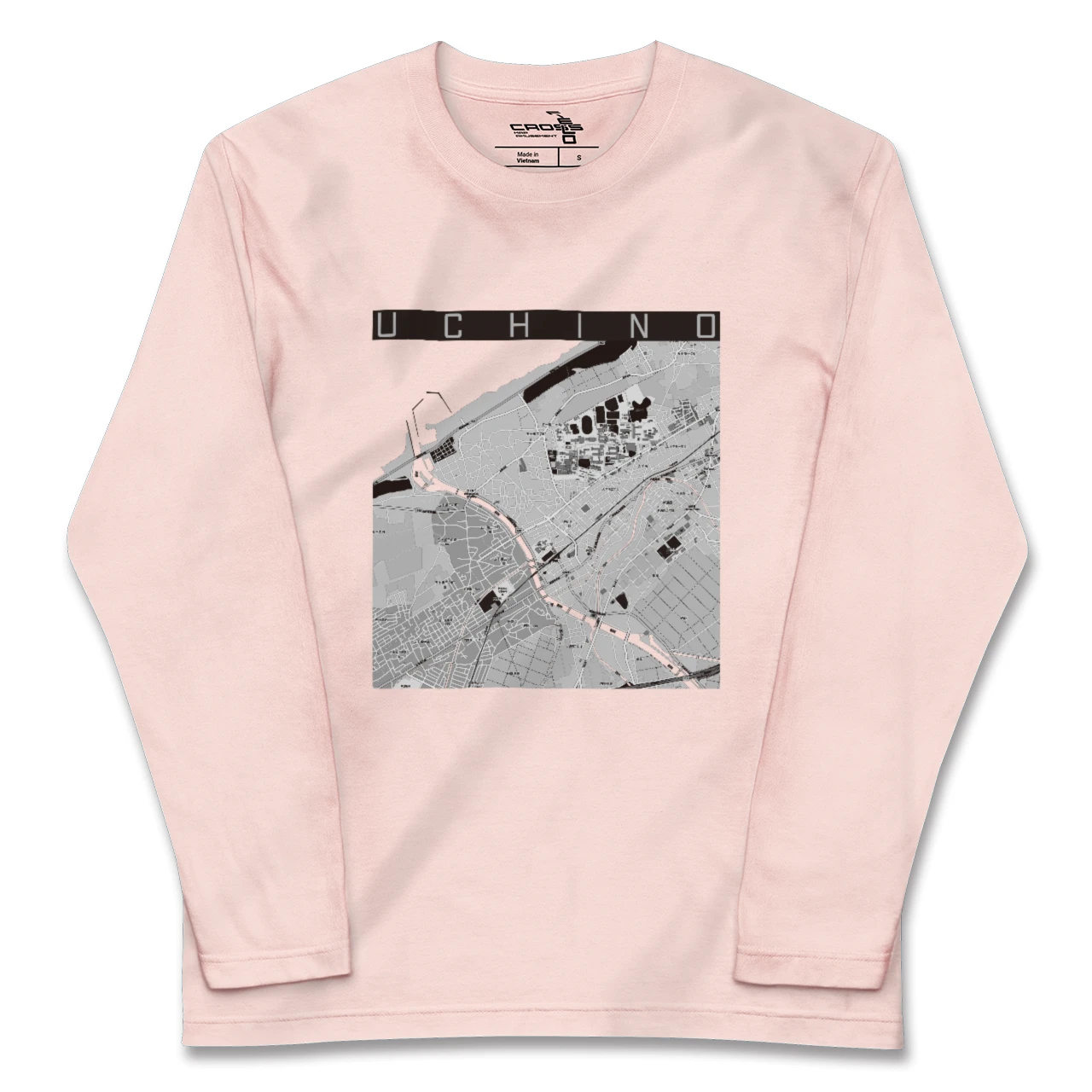 【内野(新潟県)】地図柄ロングスリーブTシャツ