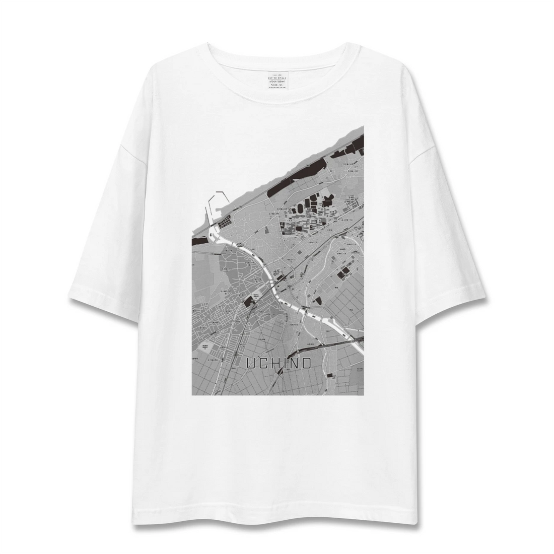 【内野(新潟県)】地図柄ビッグシルエットTシャツ