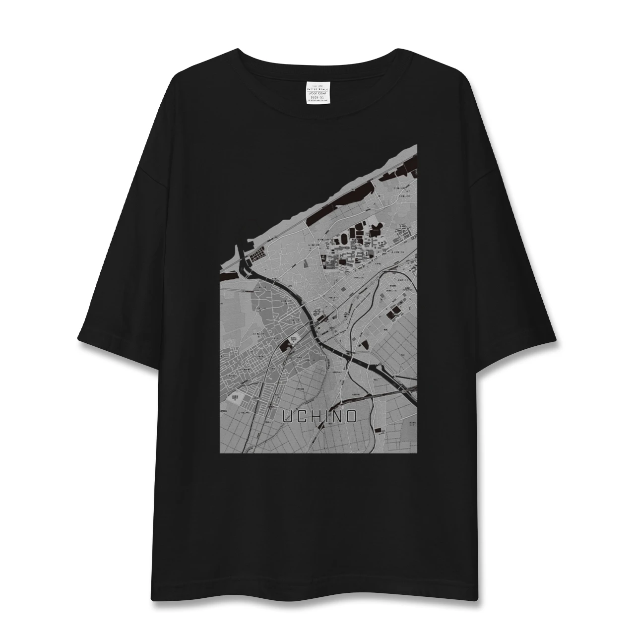 【内野(新潟県)】地図柄ビッグシルエットTシャツ