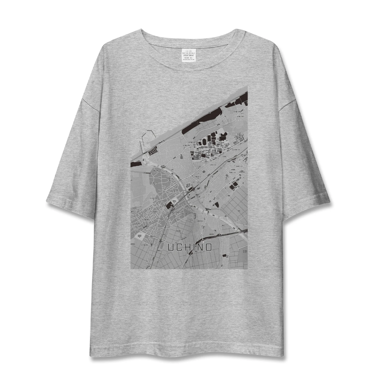 【内野(新潟県)】地図柄ビッグシルエットTシャツ