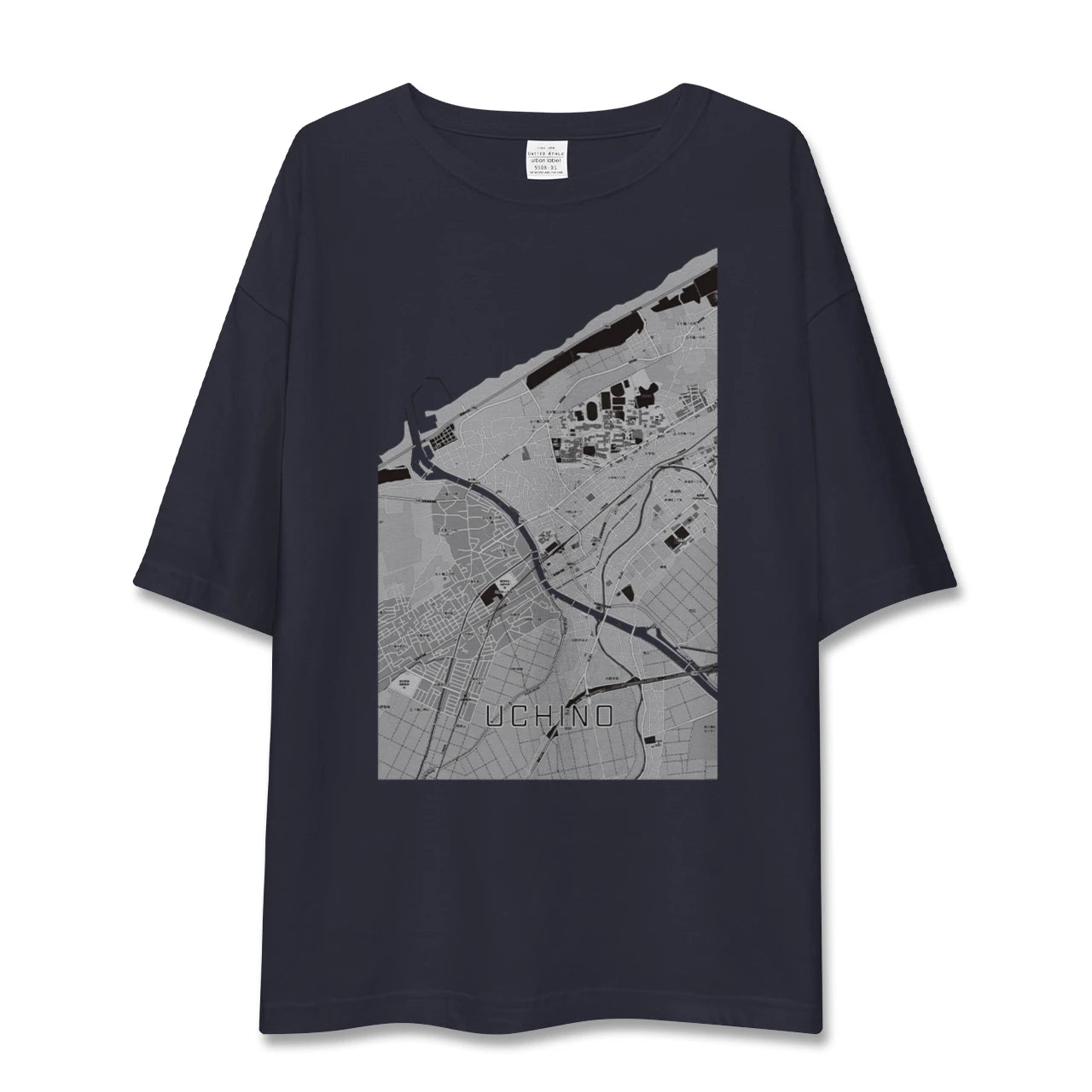 【内野(新潟県)】地図柄ビッグシルエットTシャツ