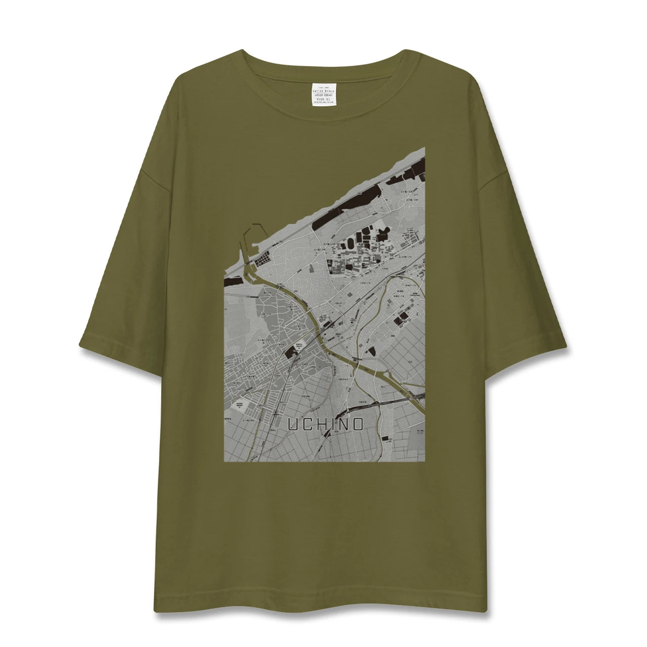 【内野(新潟県)】地図柄ビッグシルエットTシャツ