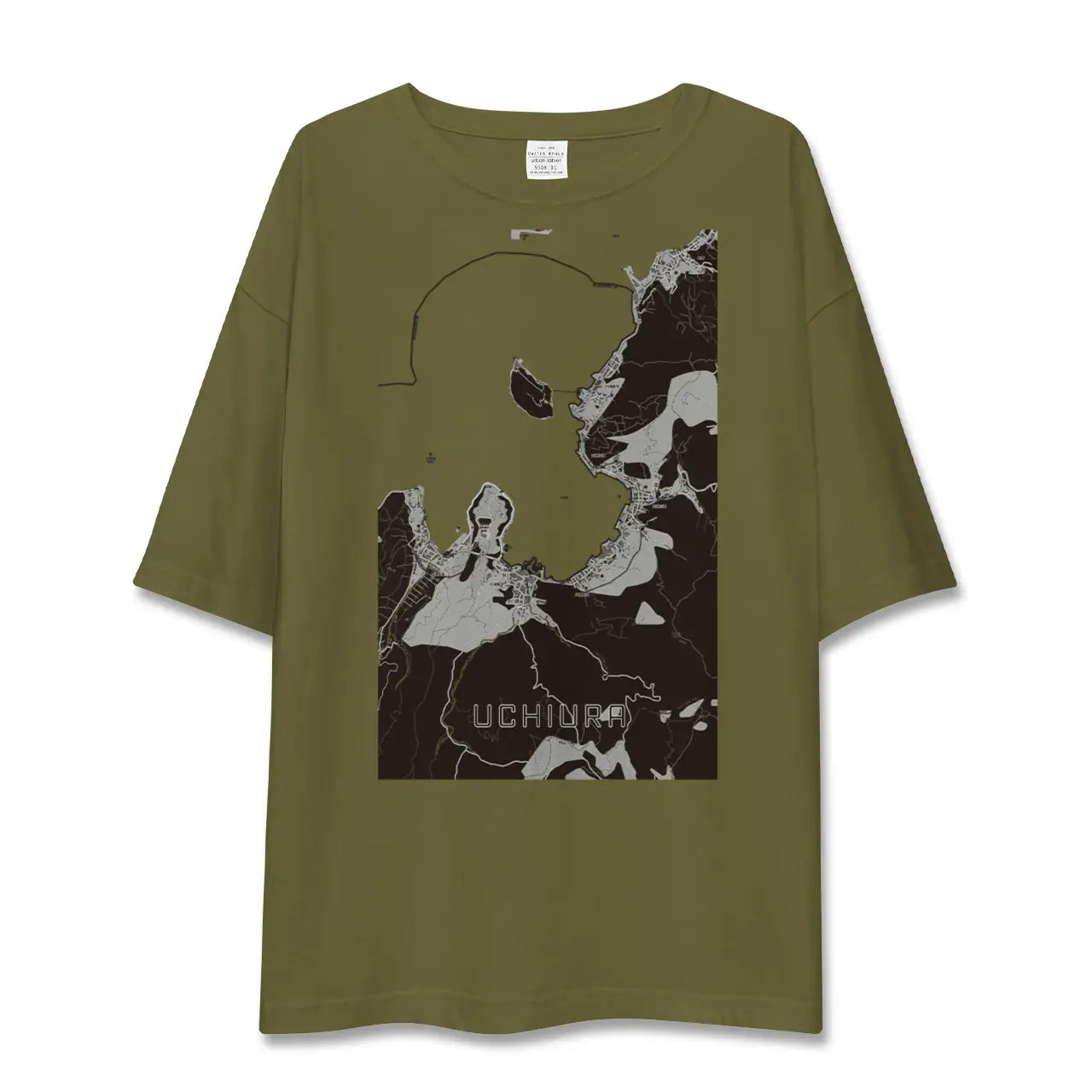 【内浦(静岡県)】地図柄ビッグシルエットTシャツ