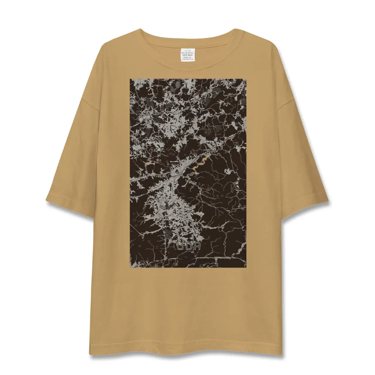 【宇陀(奈良県)】地図柄ビッグシルエットTシャツ