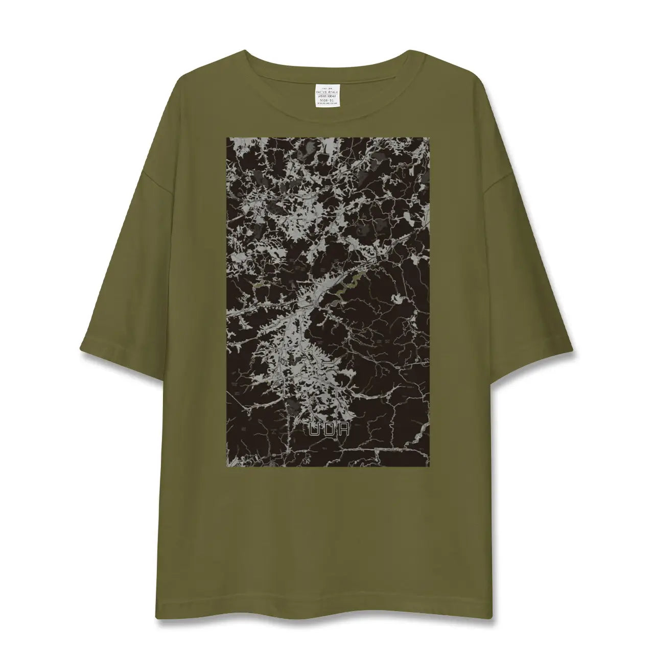 【宇陀(奈良県)】地図柄ビッグシルエットTシャツ