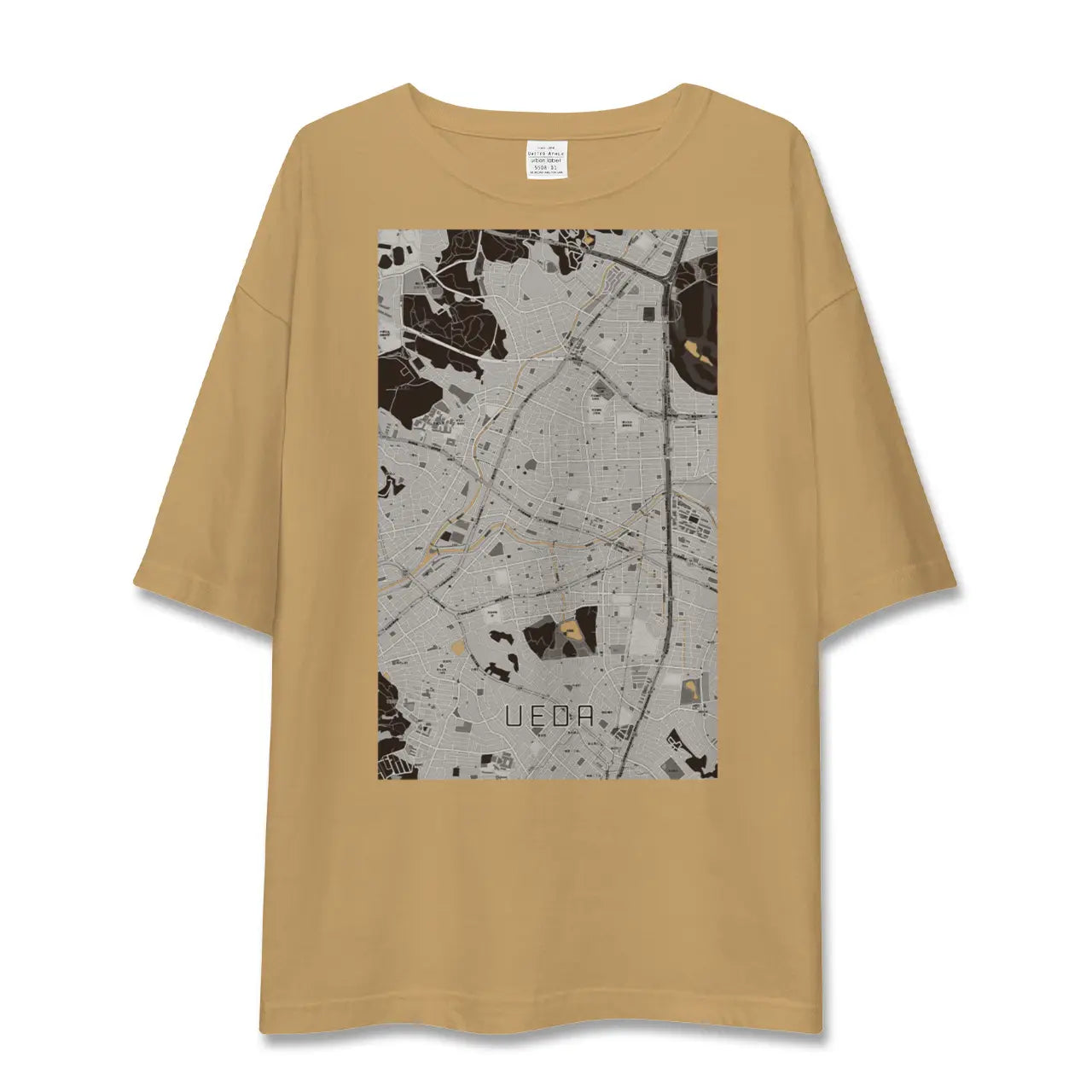 【植田(愛知県)】地図柄ビッグシルエットTシャツ